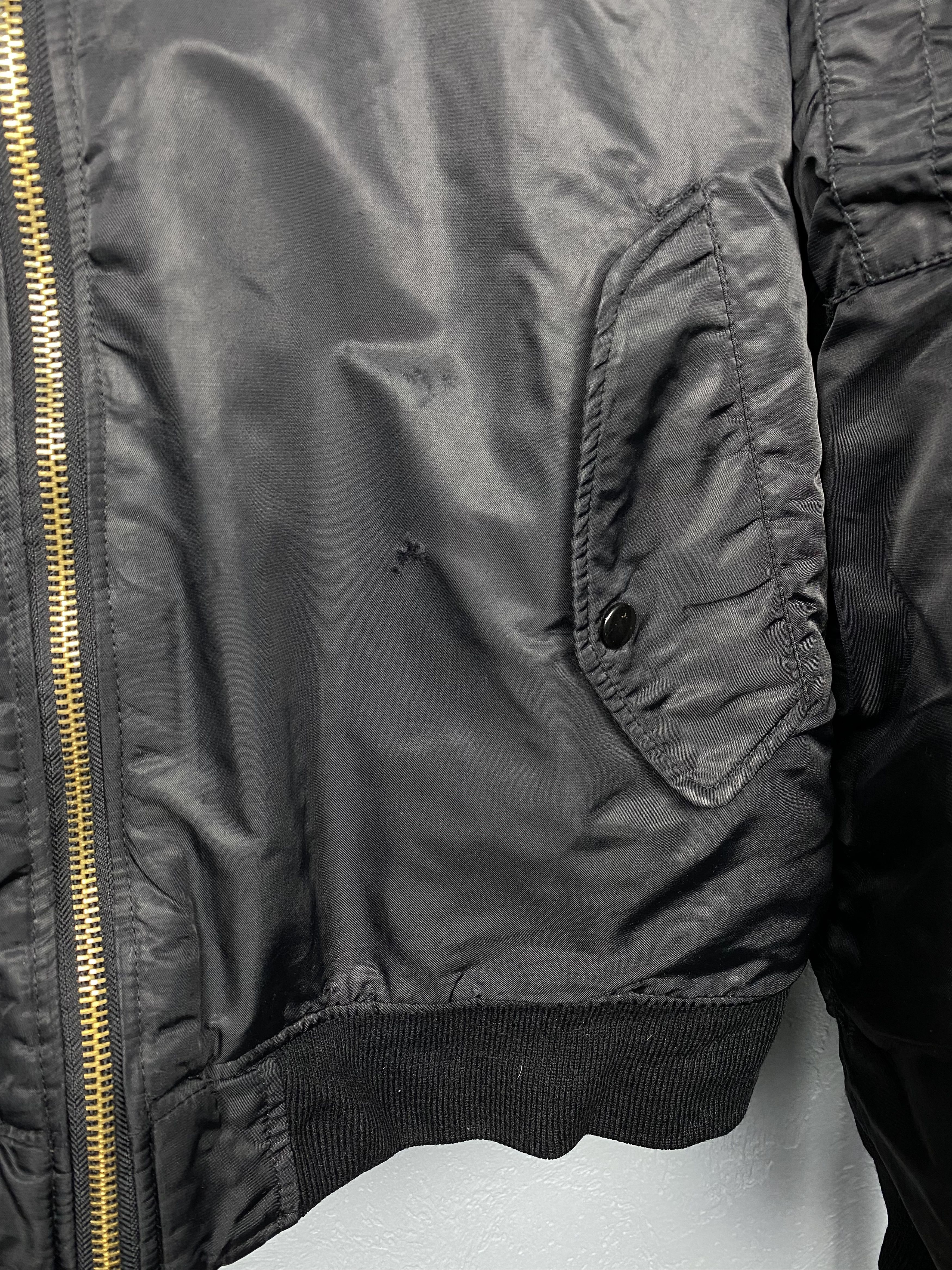 Vintage MA1 Pilot Air Force Nylon Bomber Jacket Vintage Size US XXL / EU 58 / 5 - 3 Thumbnail