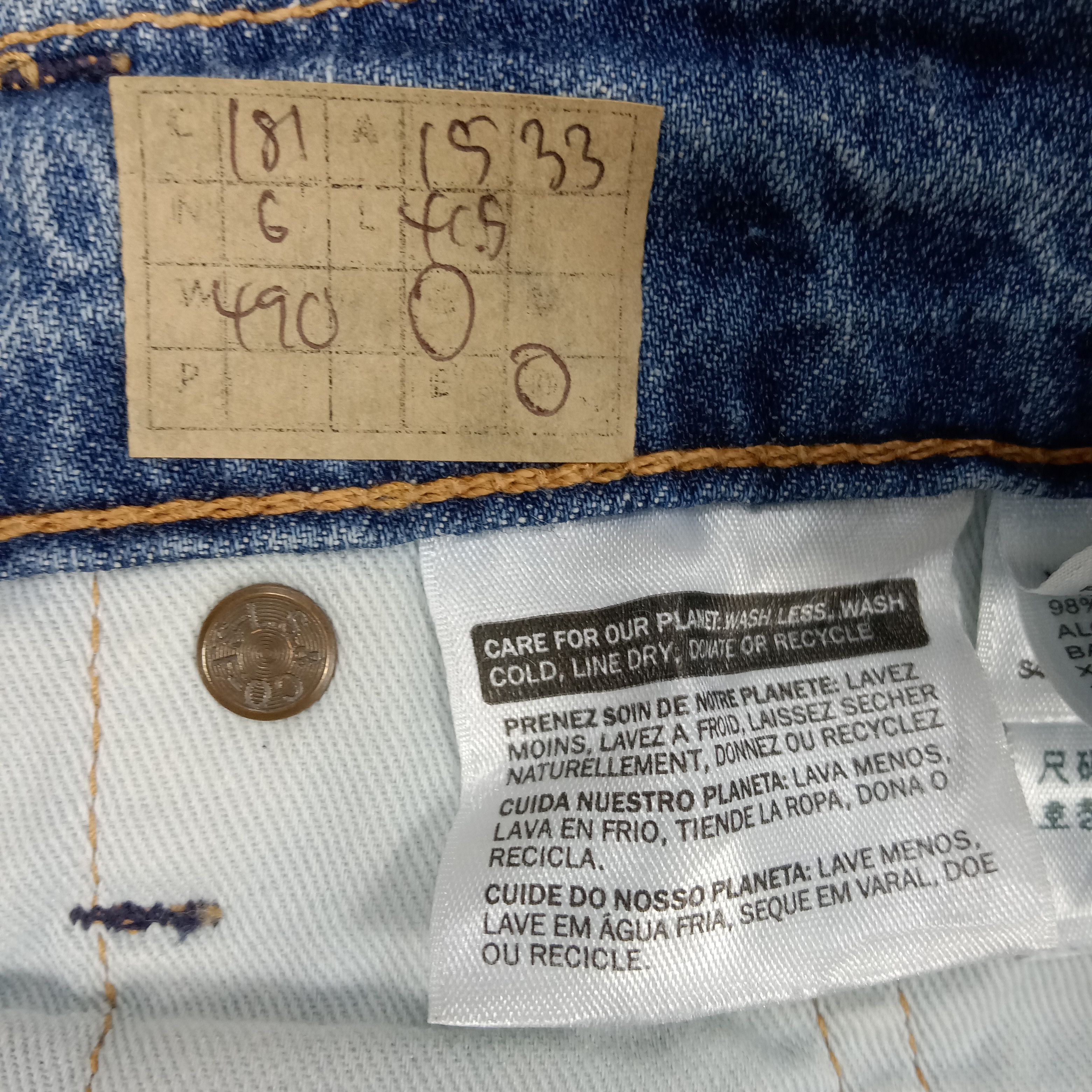 Levi's × Vintage Levi's American Distressed Style Denim Jeans Size US 30 / EU 46 - 17 Thumbnail