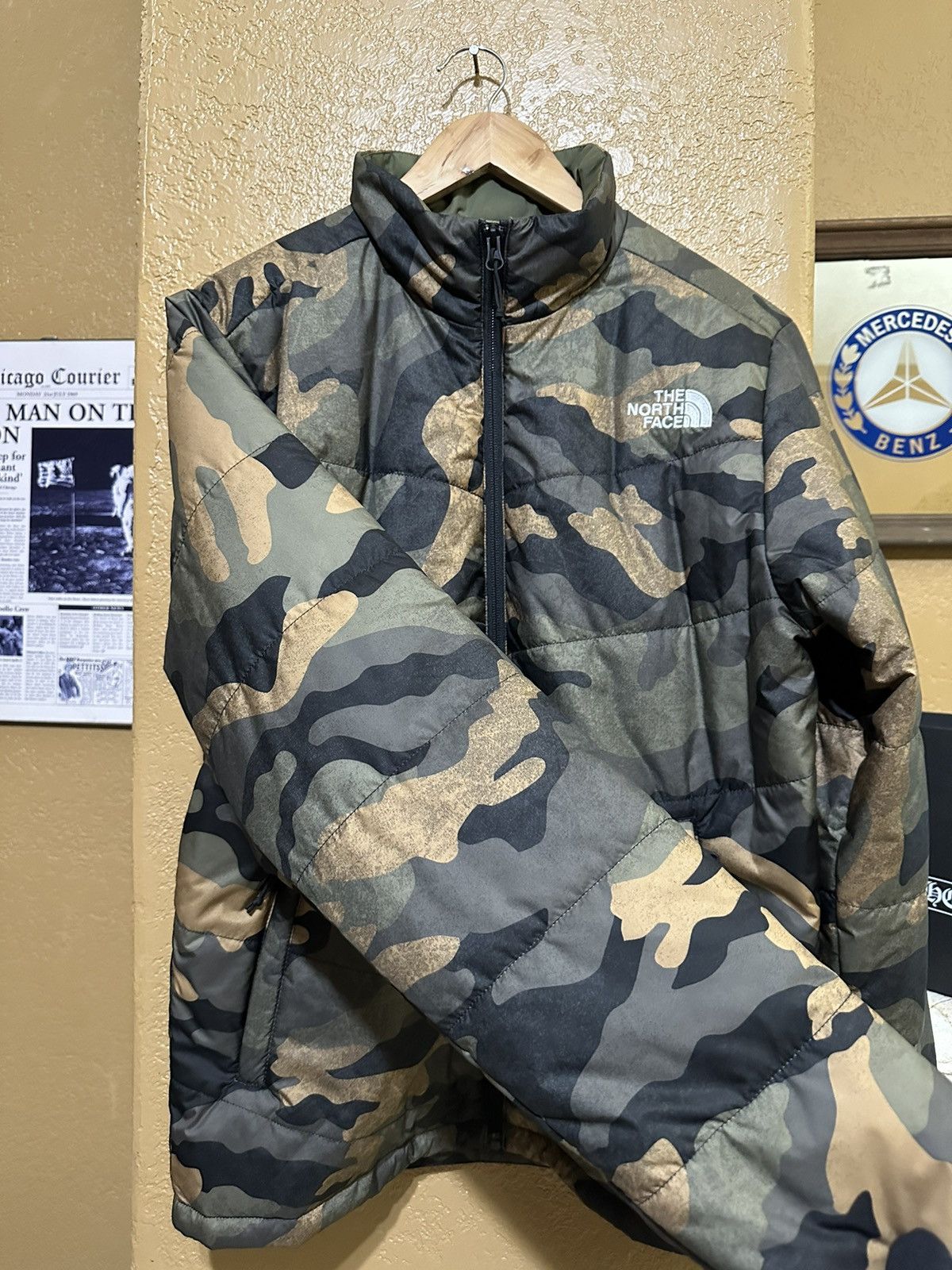 The North Face rare The North Face Camo Puffer Jacket Size US S / EU 44-46 / 1 - 3 Thumbnail