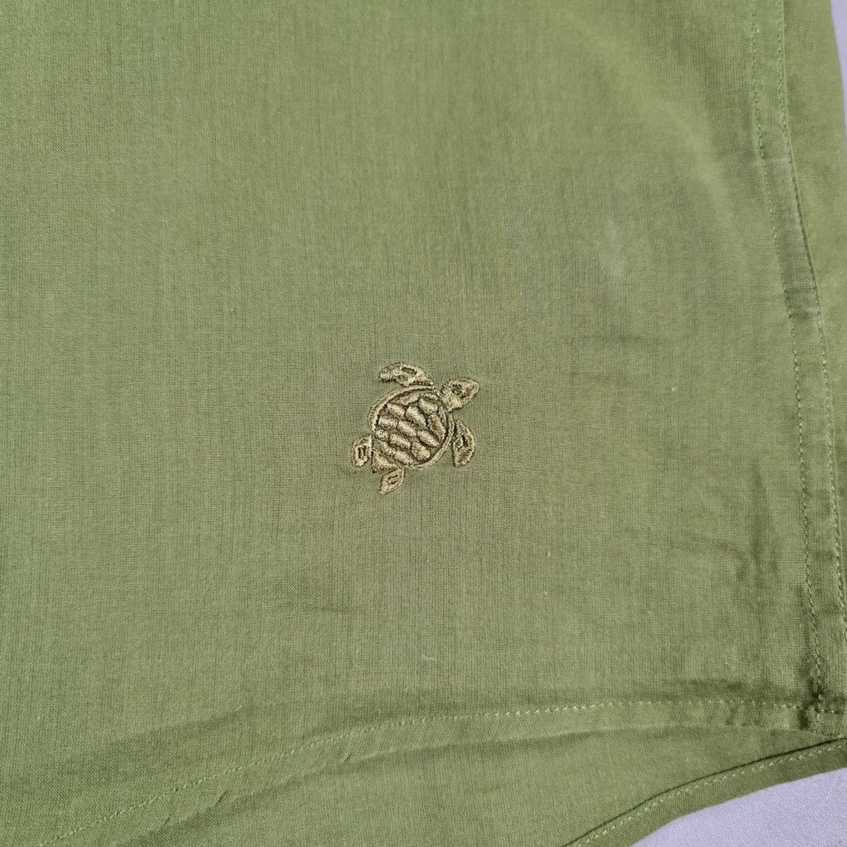 Vilebrequin VINTAGE not included; but original is not vintage. Use: Vilebrequin Mens Shirt Green 4XL Cotton Breathable Long Sleeves Button Up Size US XXL / EU 58 / 5 - 4 Thumbnail
