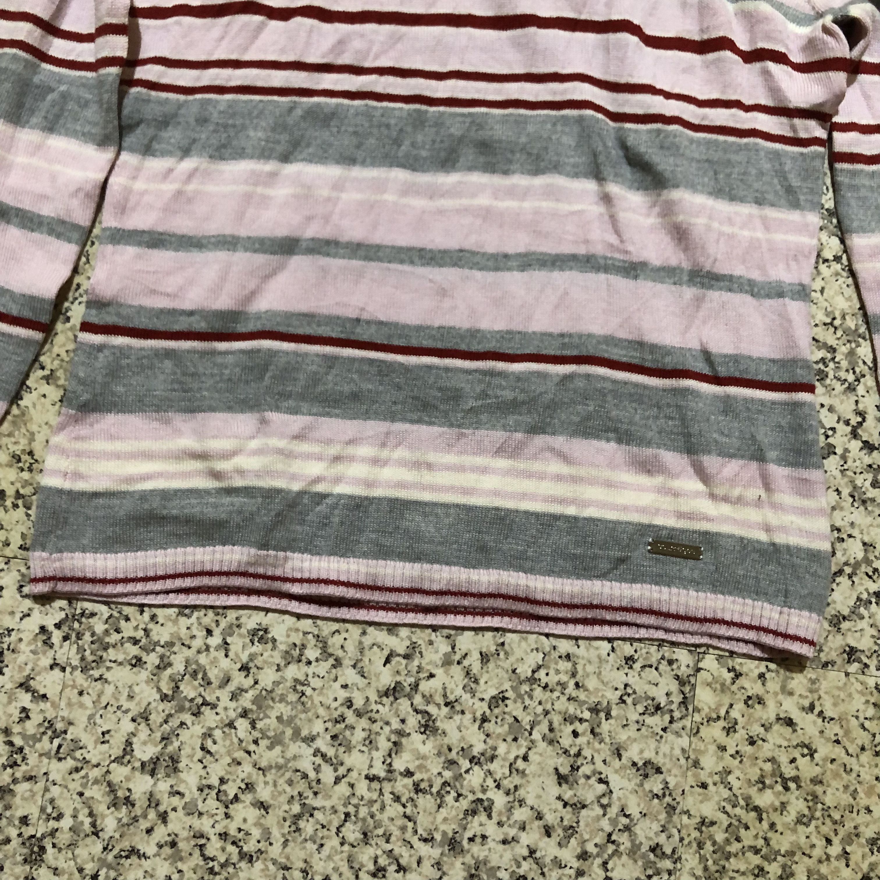 Courreges Vintage Courrèges Paris Striped Turtleneck Wool Knit Sweater Size S / US 4 / IT 40 - 6 Thumbnail