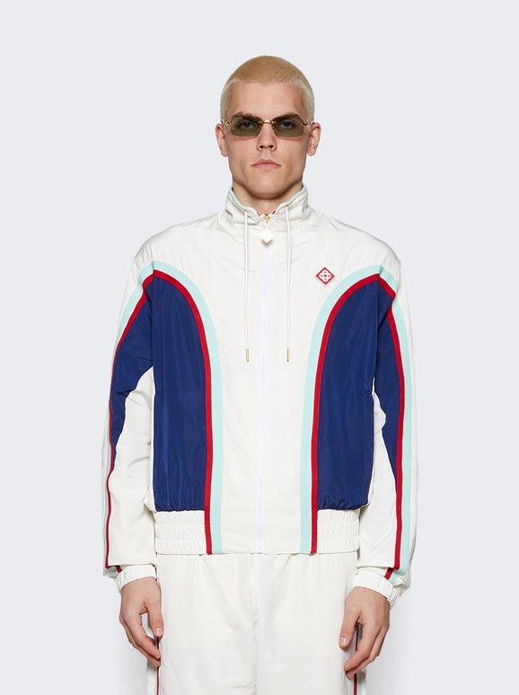 Casablanca o1mle0326 Side Panelled Shell Track Jacket in White Size US XXL / EU 58 / 5 - 3 Thumbnail