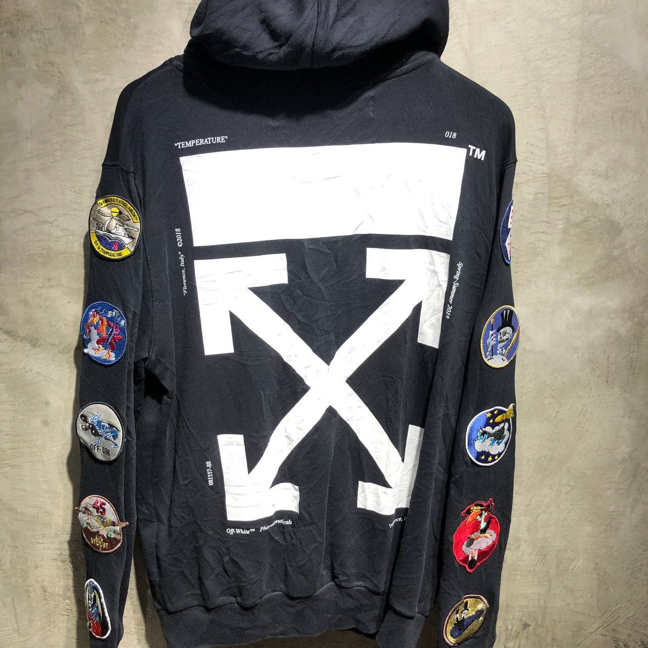 Off-White Off-White Patches Arrows zip hoodie | Grailed
