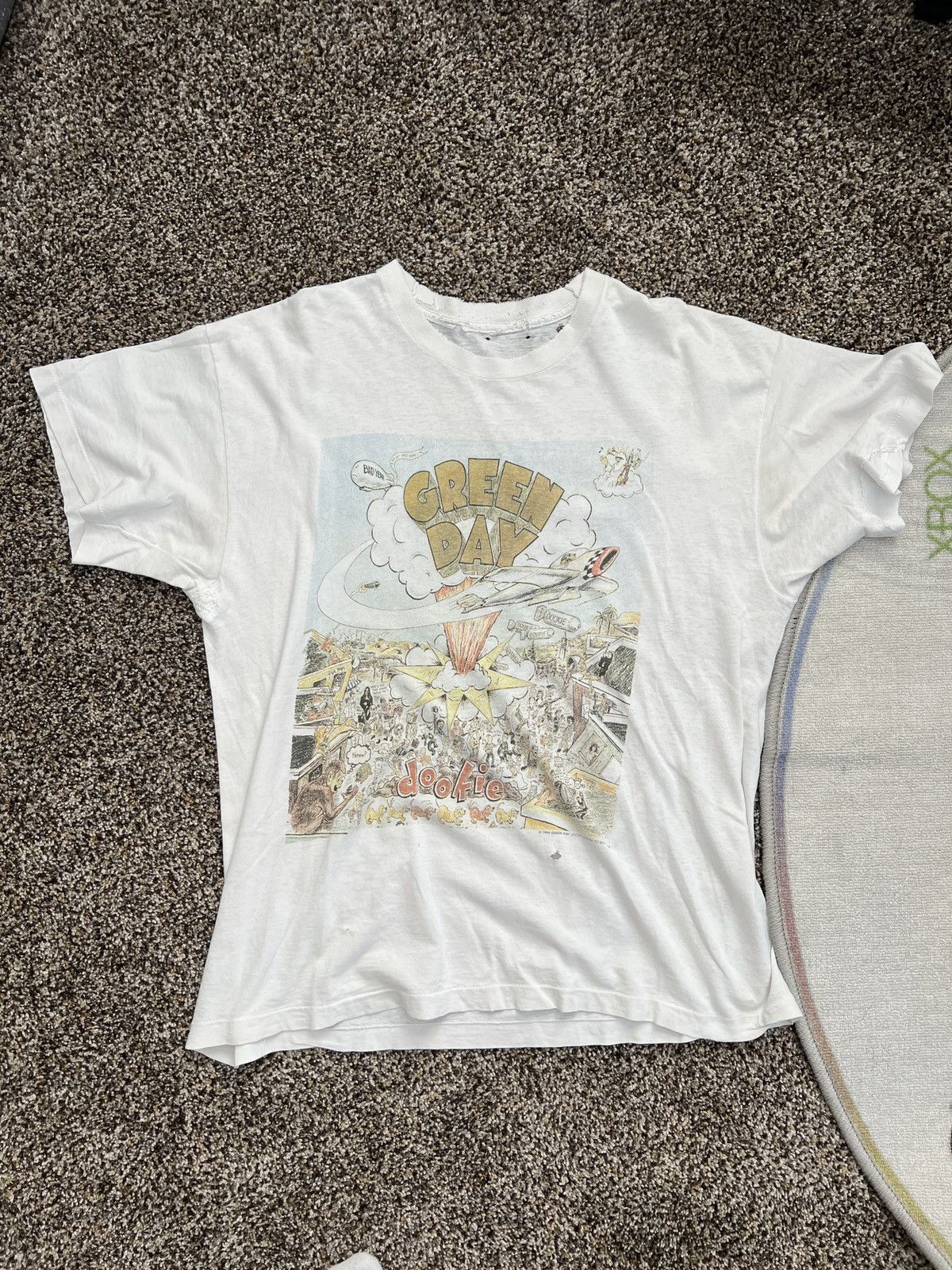 Vintage Thrashed Thin 1994 Green Day Dookie Vintage Shirt Size US XL / EU 56 / 4 - 1 Thumbnail