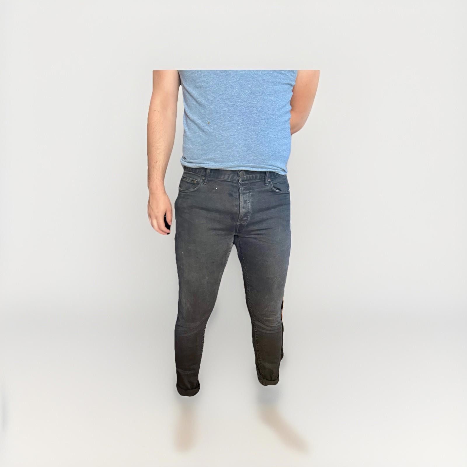 John Elliott John Elliott Slim Fit Black Jeans Made in Japan Men 31x34 Size US 31 - 1 Thumbnail