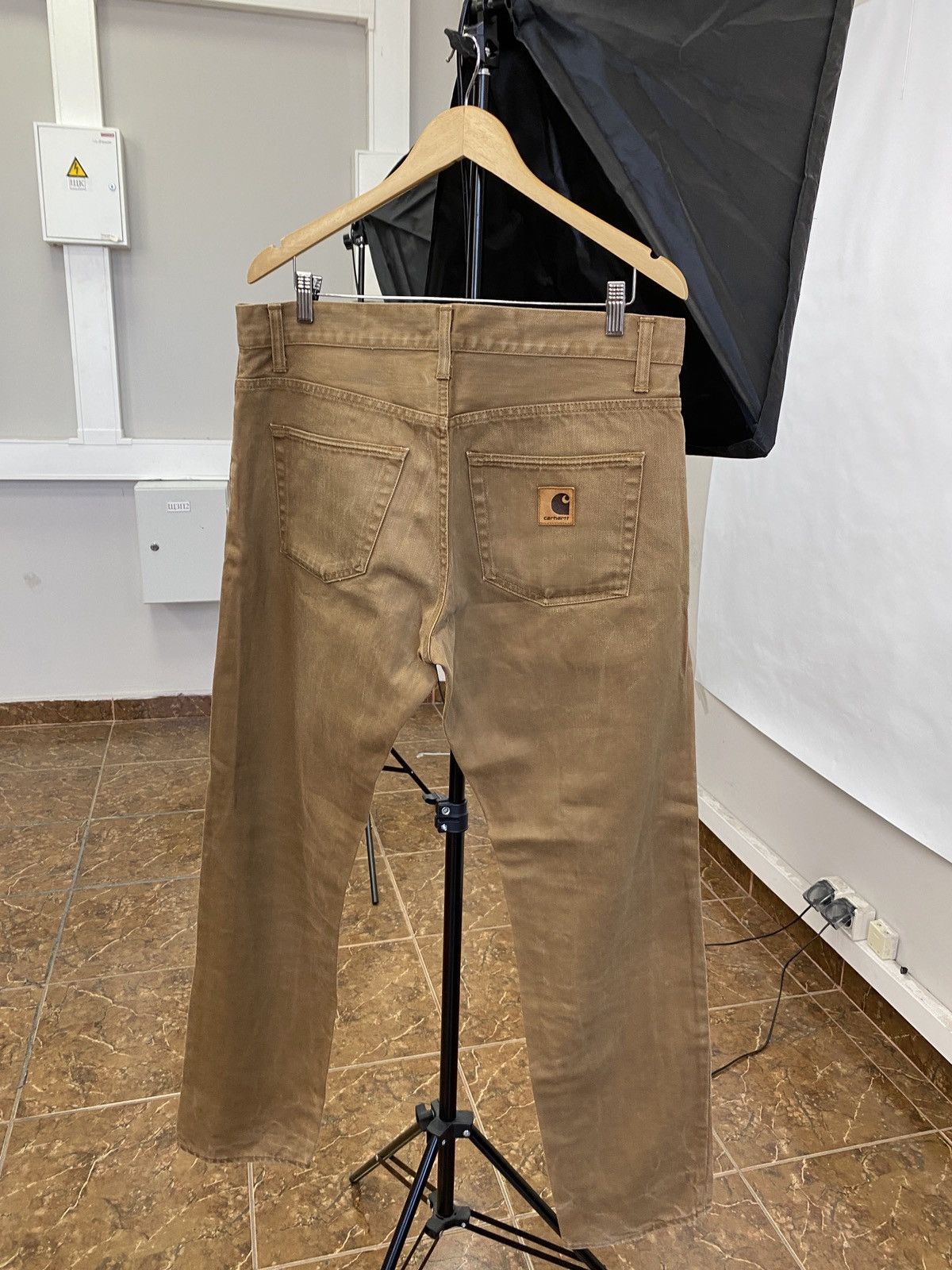 Carhartt 🇺🇸 Vintage Y2K Carhartt Brown Pants Rare Retro Hype Size US 34 / EU 50 - 1 Thumbnail