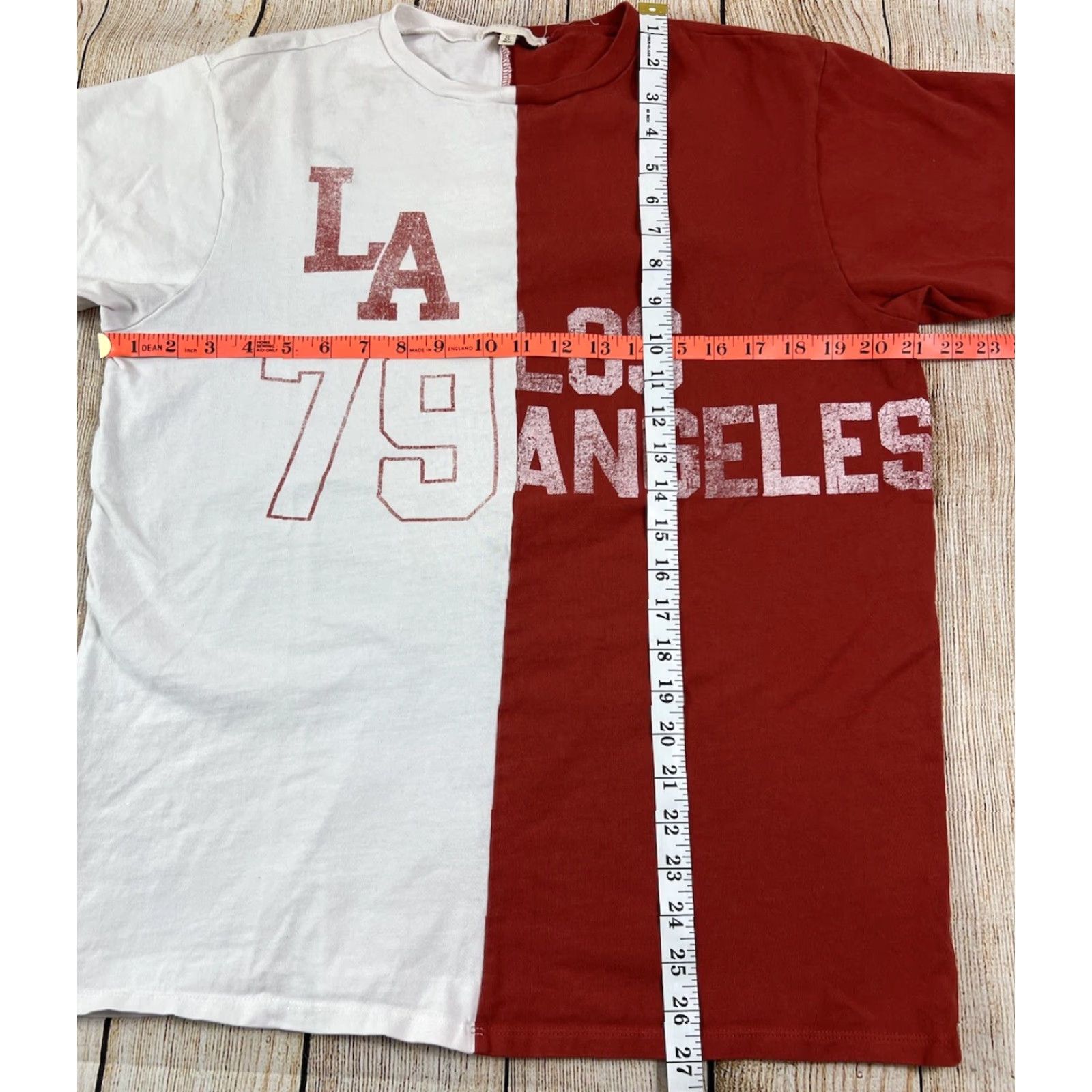Vintage VINTAGE Gilded Intent Shirt Women White S Short Sleeve Crew Neck Logo 79 Split LA Angel - Size S / US 4 / IT 40 - 5 Thumbnail