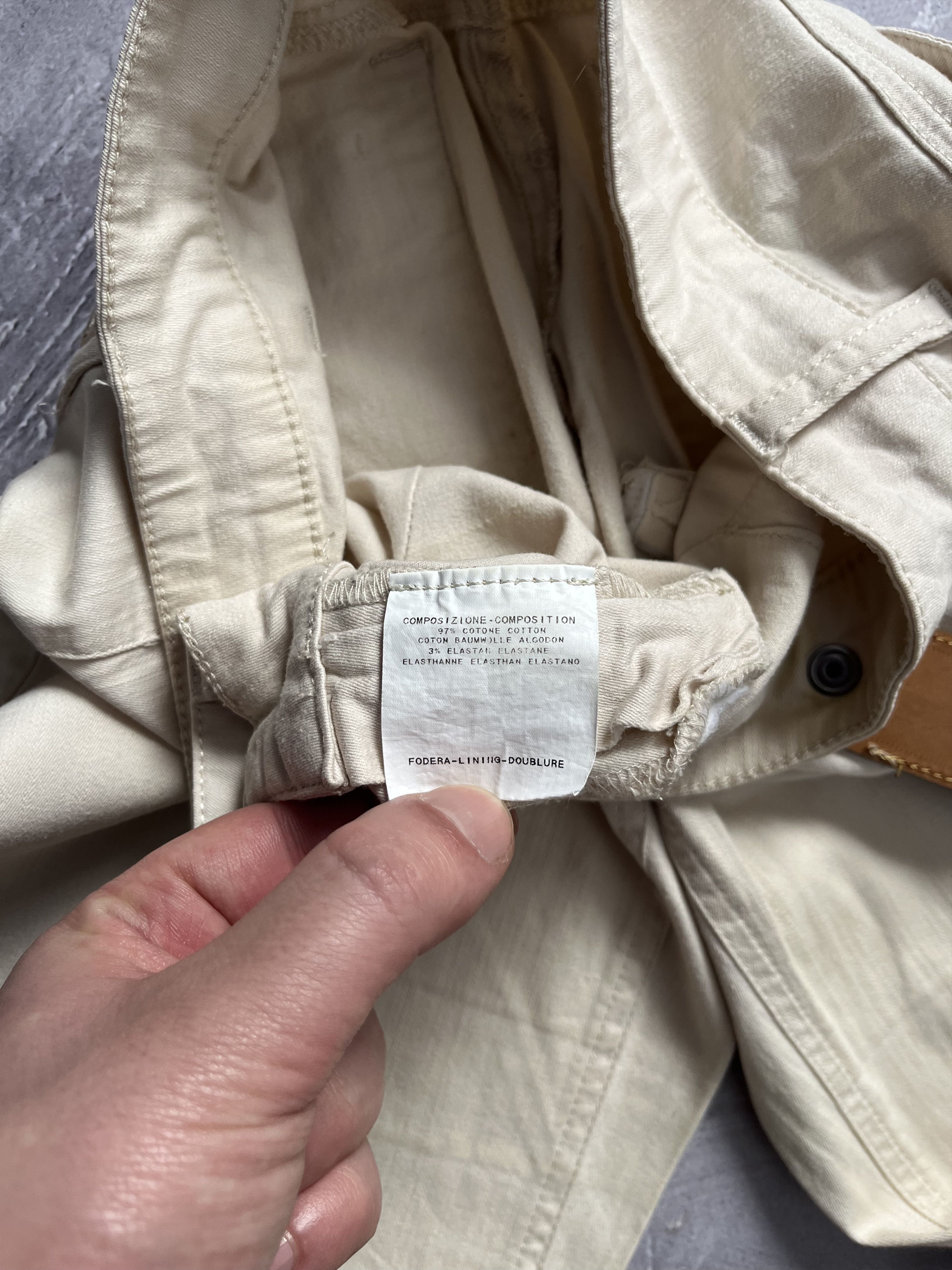 Gucci Gucci Era Tom Ford With Snap Buckle Logo Beige Pants Size 29" - 16 Thumbnail