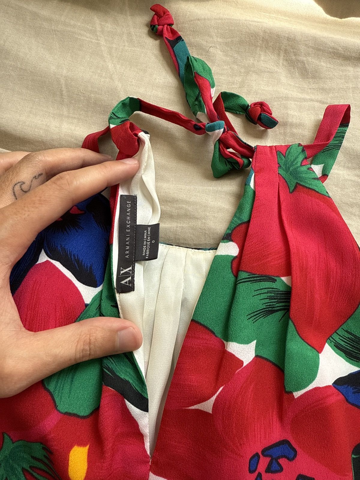 Armani Exchange × Vintage Armani exchange floral dress Size XS / US 0-2 / IT 36-38 - 3 Thumbnail