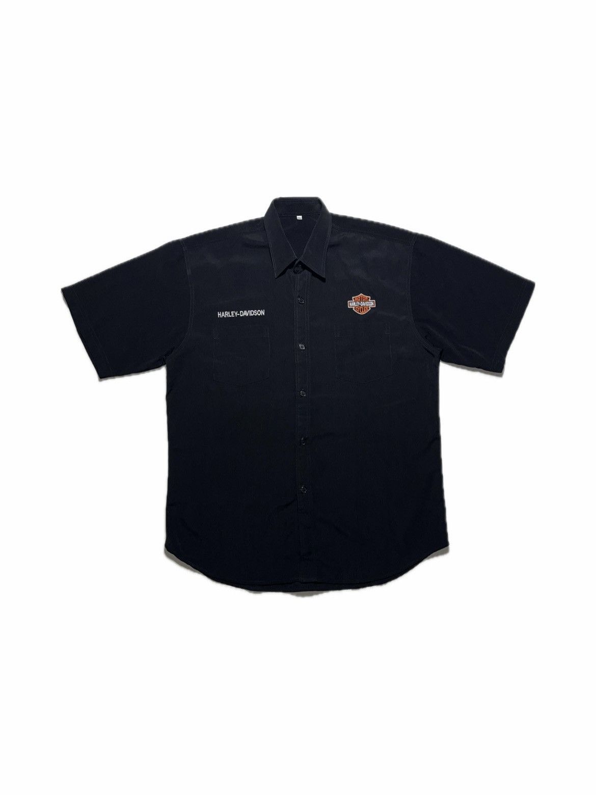 Harley Davidson Vintage 90’s Harley Davidson Embroidered Logo Eagle Shirt Size US XL / EU 56 / 4 - 2 Thumbnail