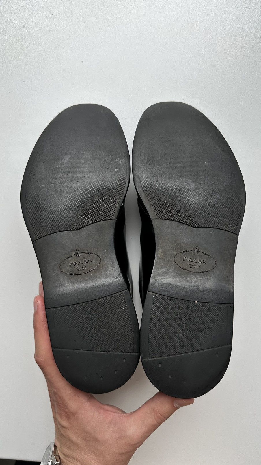 Prada Prada Leather Total Black Woman Shoes Size 5/39 Made Italy Size US 9.5 / IT 39.5 - 11 Thumbnail