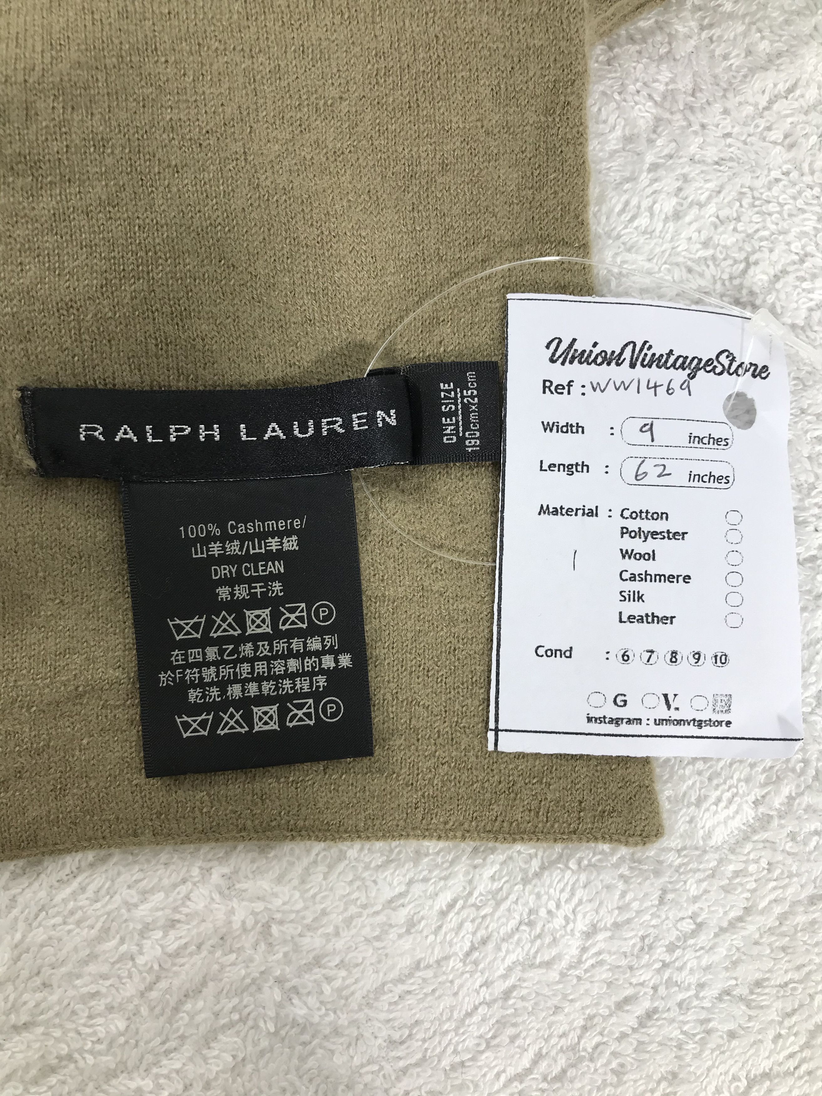 Ralph Lauren × Vintage Ralph Lauren Scarf / Muffler / Neckwear - WW1469 Size ONE SIZE - 4 Thumbnail