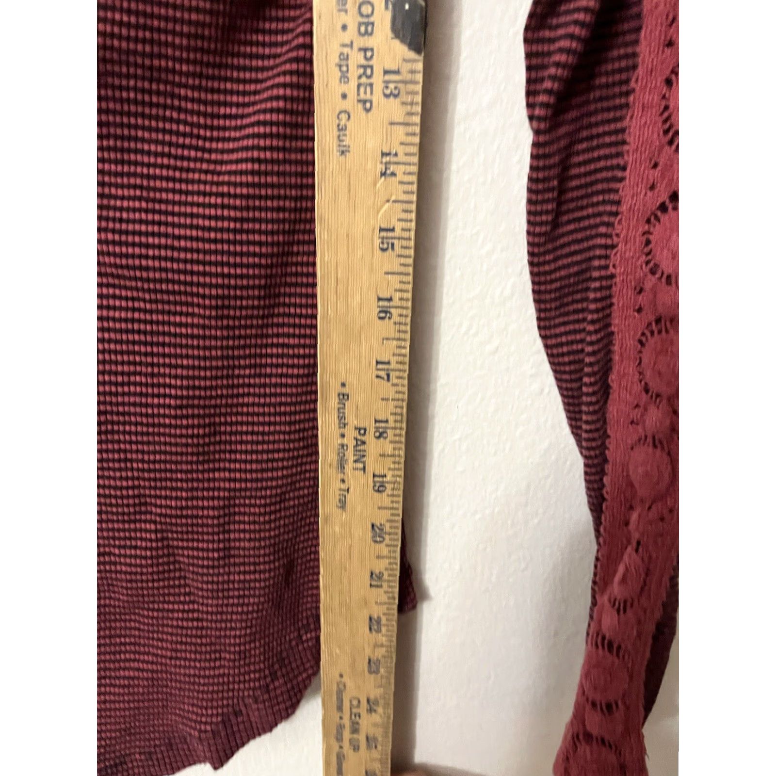 Sanctuary Anthropologie Sanctuary Sweater Womens XS, Henley Scoop Neck Bold Stripe Red Size XS / US 0-2 / IT 36-38 - 5 Thumbnail