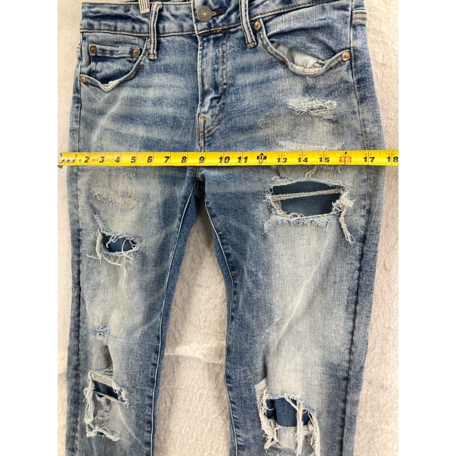 American Eagle Outfitters American Eagle Next Level Mens 30x32 Airflex Distressed Jeans Size US 30 / EU 46 - 3 Thumbnail