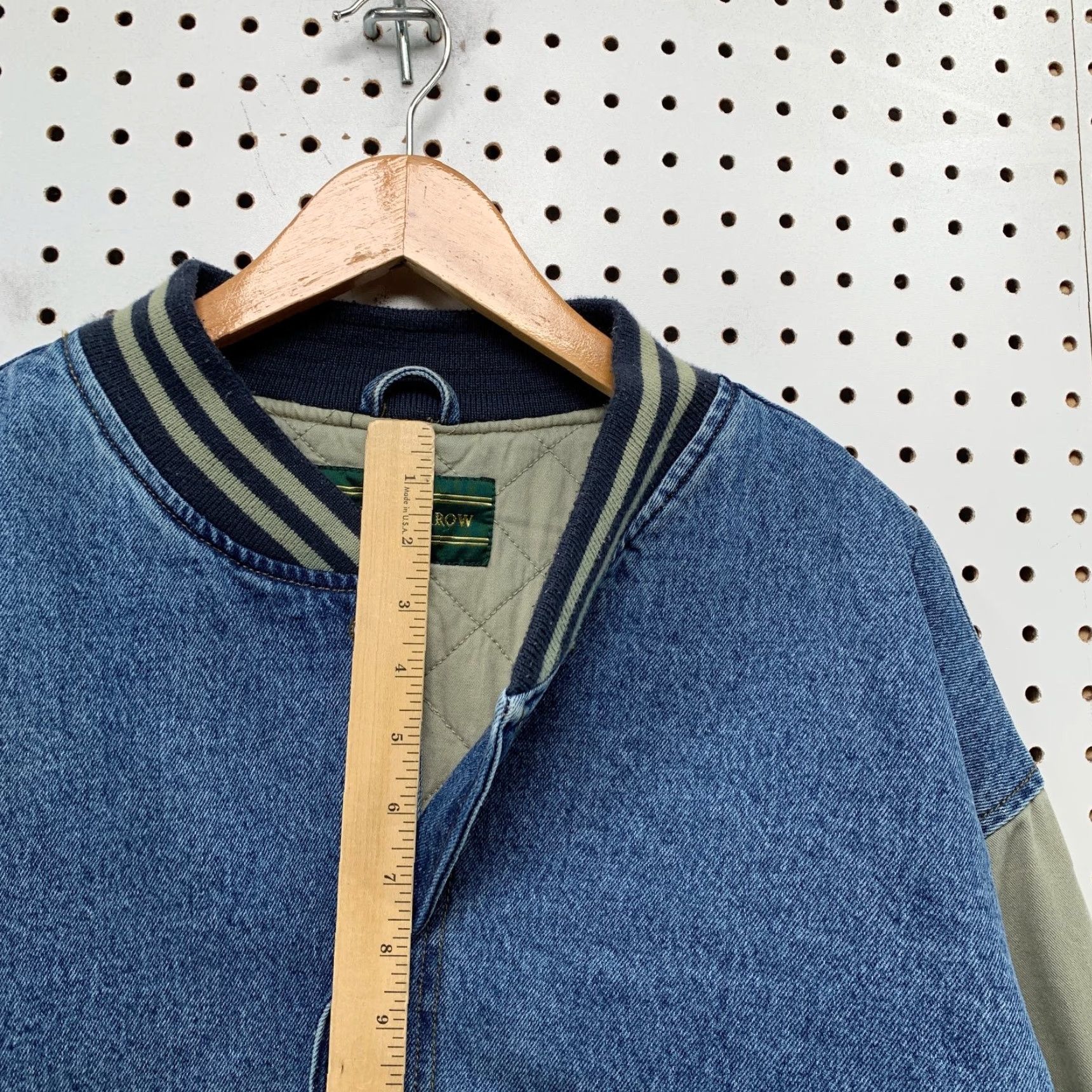 Croft & Barrow VINTAGE Croft Barrow Denim Bomber Button Jacket Mens L 90s Insulated Denim Blue 90s Mens Jacket Size US L / EU 52-54 / 3 - 7 Thumbnail