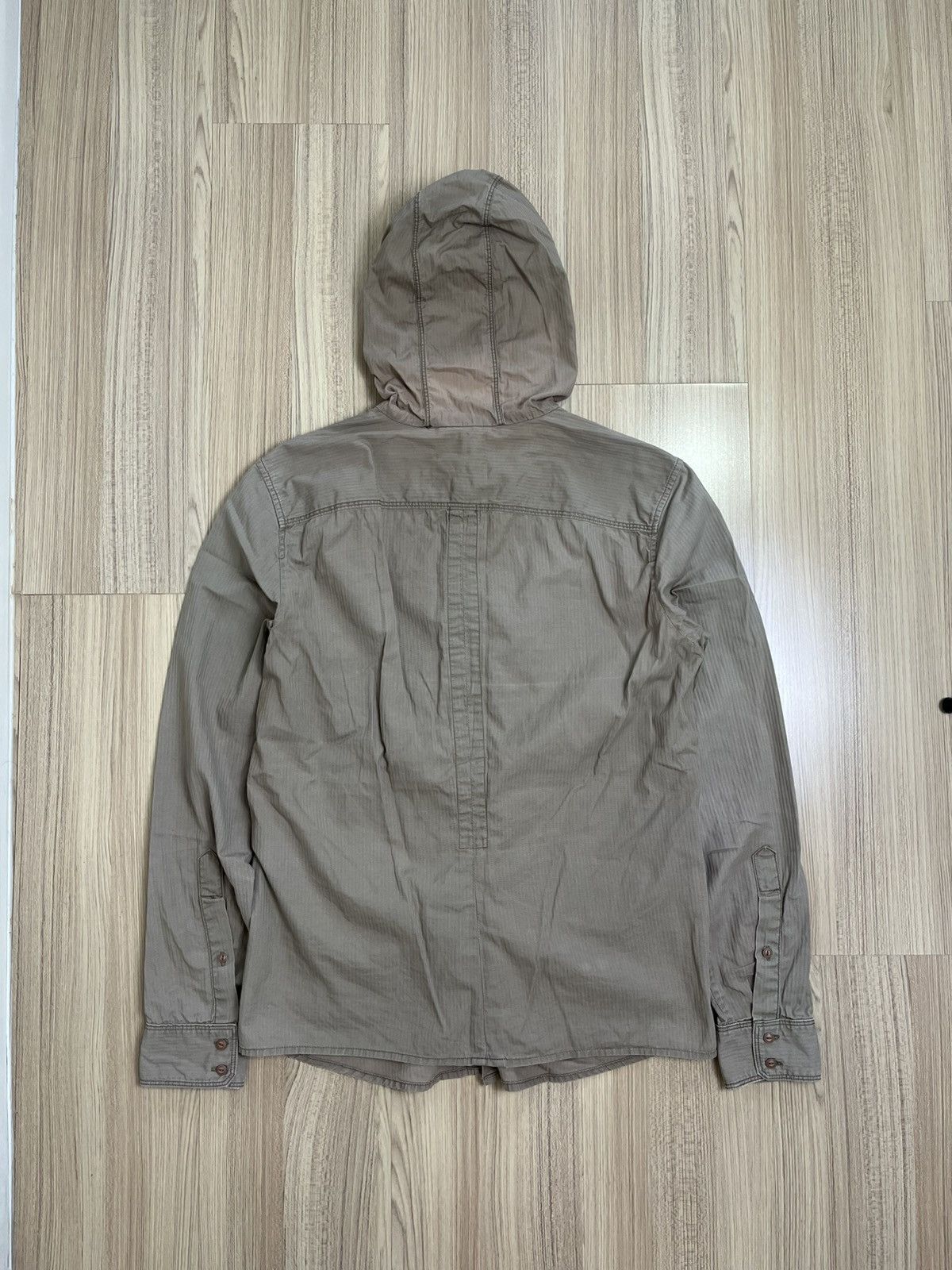 Vintage Vintage Diesel Hooded Shirt Military Style Size US XS / EU 42 / 0 - 13 Thumbnail