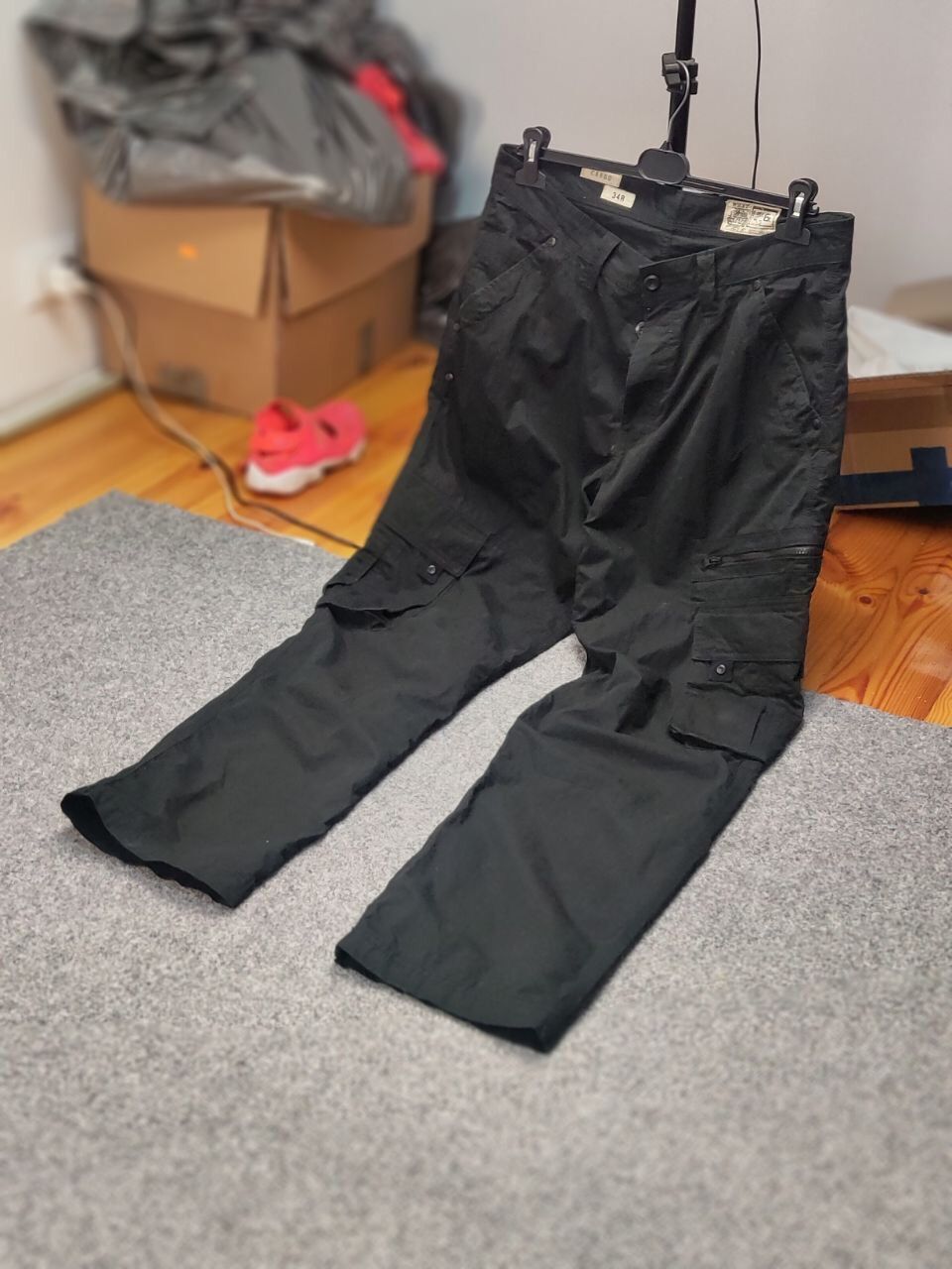 Japanese Brand Vintage Japan style Black Cargo Zip Pants Y2K Size US 34 / EU 50 - 21 Thumbnail