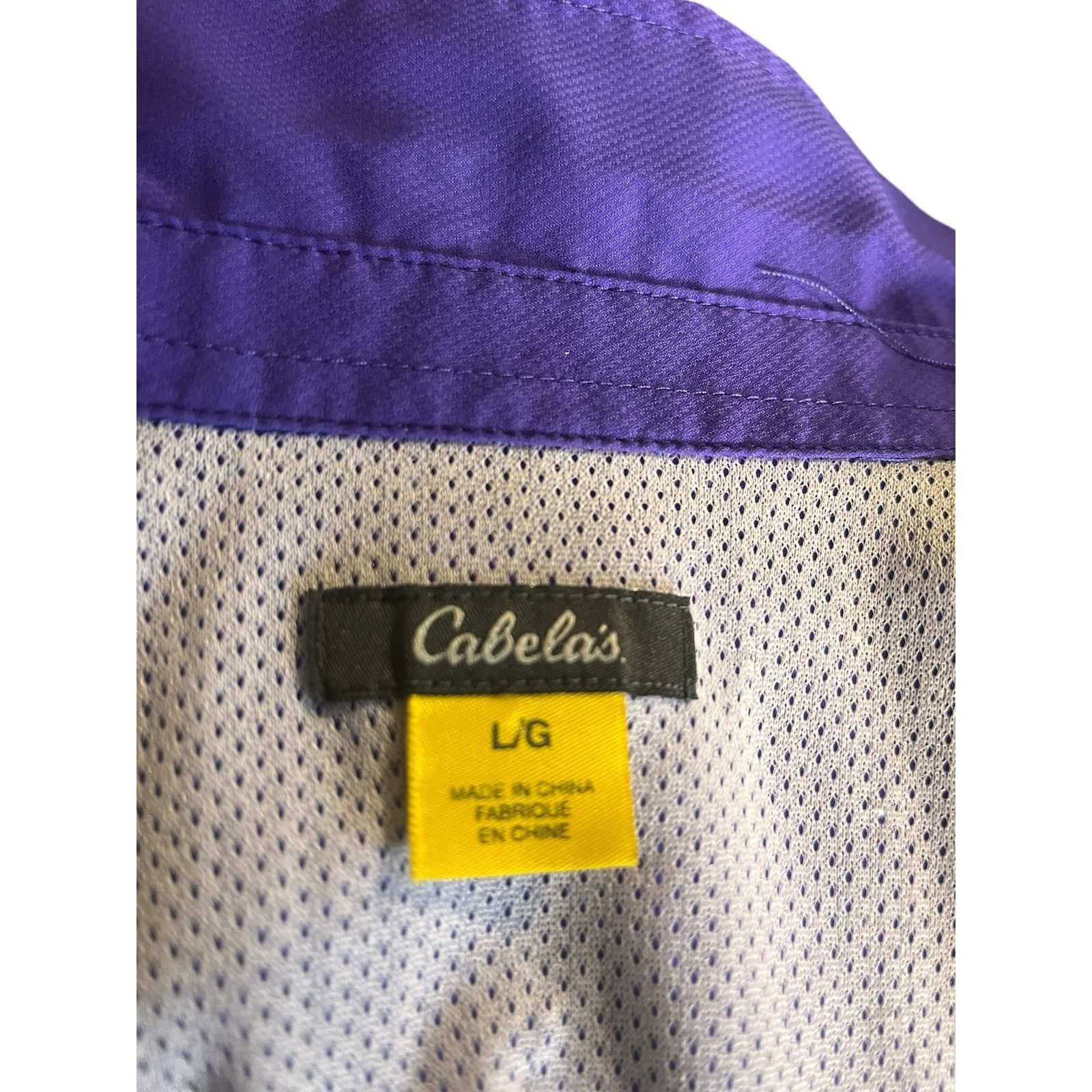 Cabelas Cabela's Womens Purple Front Snap Shirt Size Large Size L / US 10 / IT 46 - 7 Thumbnail