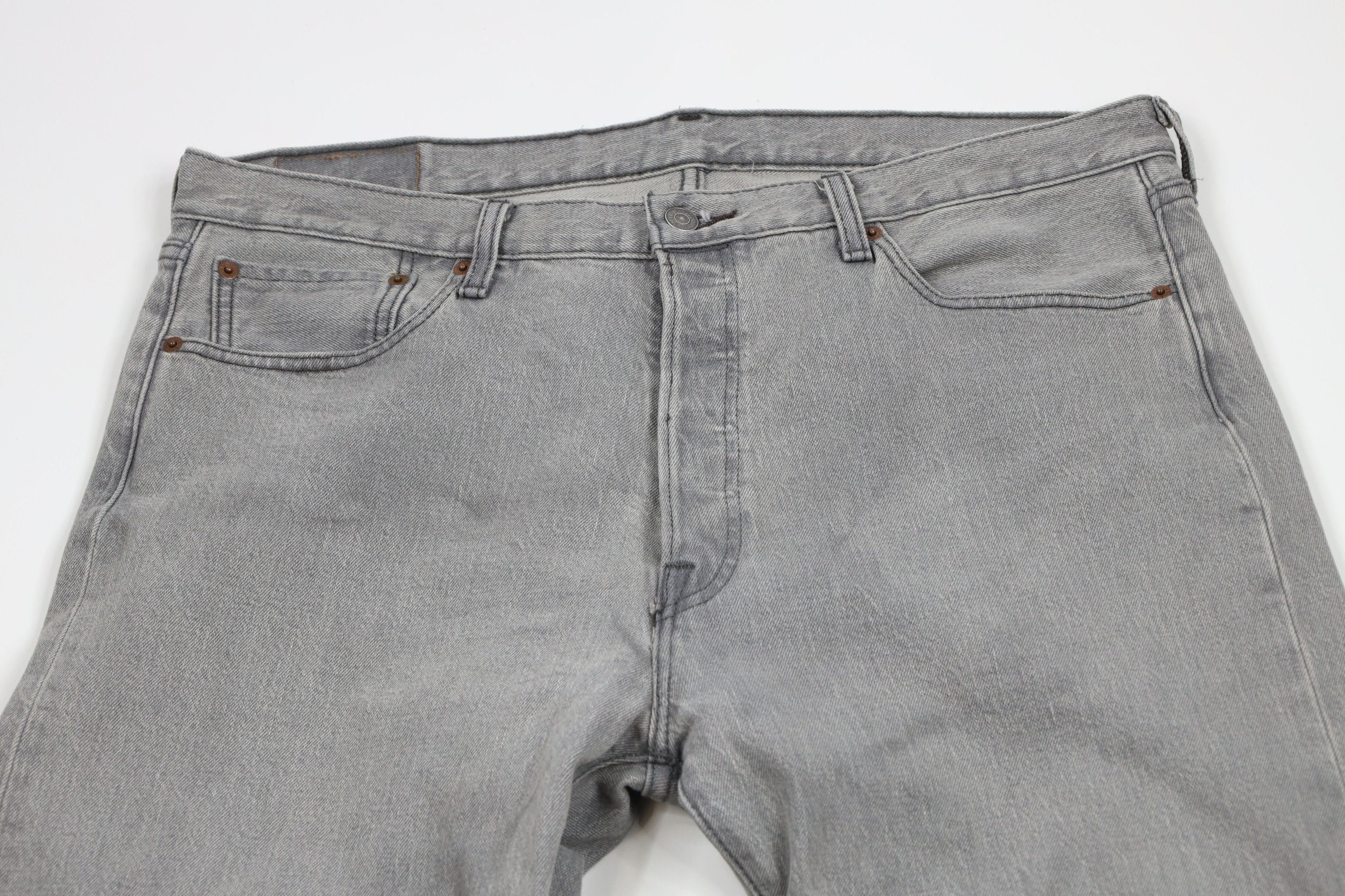Levi's × Vintage Vintage Y2K Levis 501xx Button Fly Original Fit Jeans Gray Size US 36 / EU 52 - 2 Thumbnail