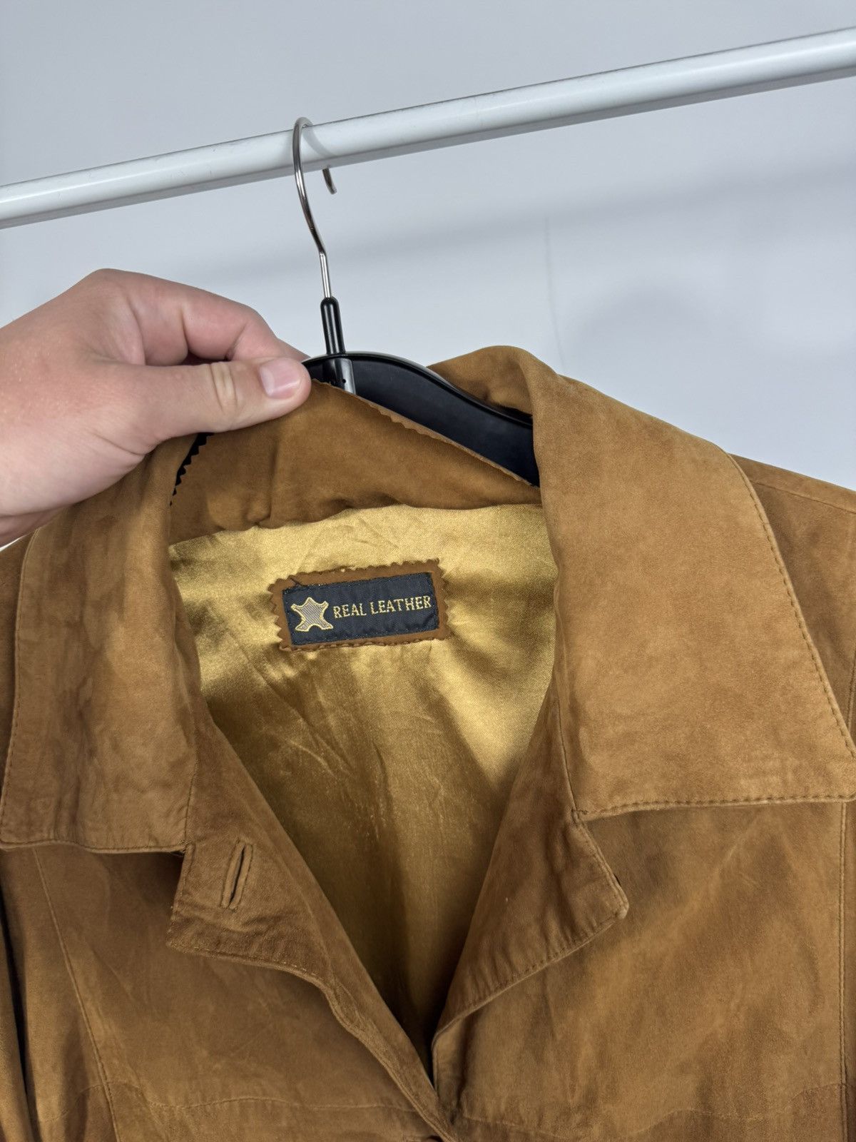 Leather Vintage Brown Suede Leather Trench Coat Jacket Men’s Coat Size US L / EU 52-54 / 3 - 5 Thumbnail