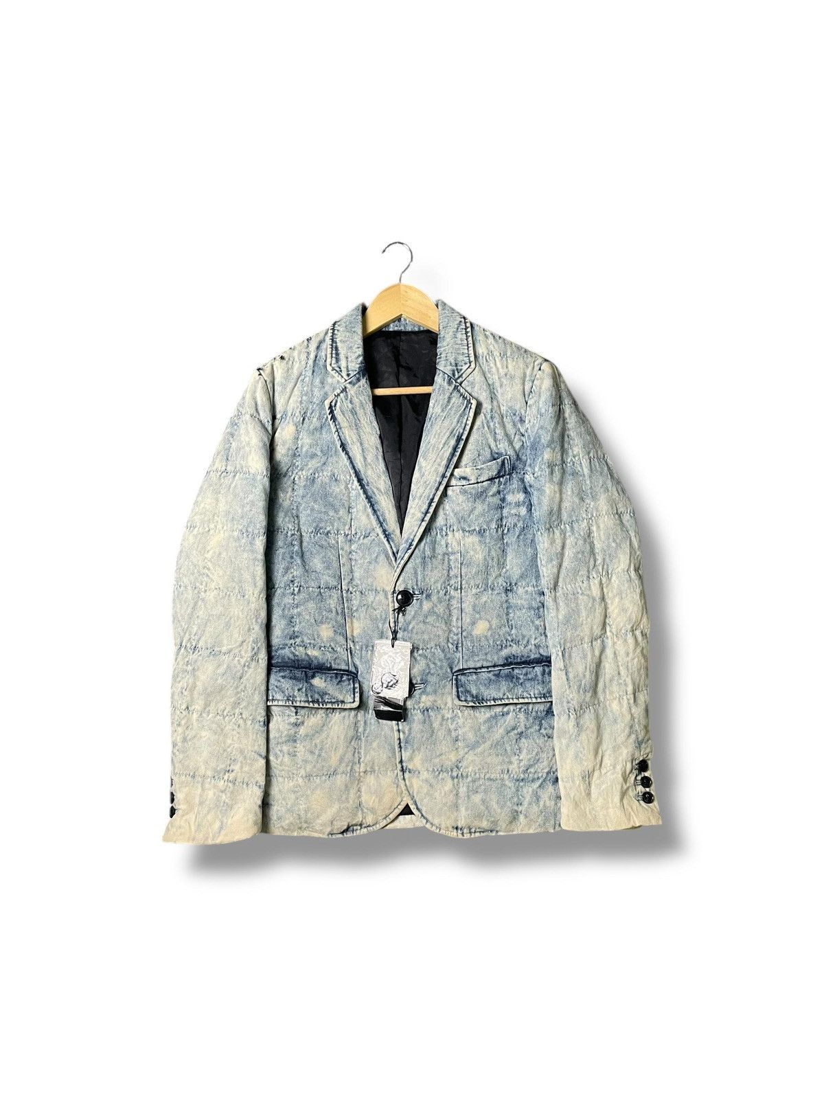Japanese Brand Cavaria Distressed Denim Jacket (3) Size US XXS / EU 40 - 1 Thumbnail