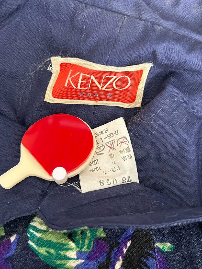Kenzo KENZO Early showy blue and purple wool floral set vintage Size M / US 6-8 / IT 42-44 - 9 Thumbnail