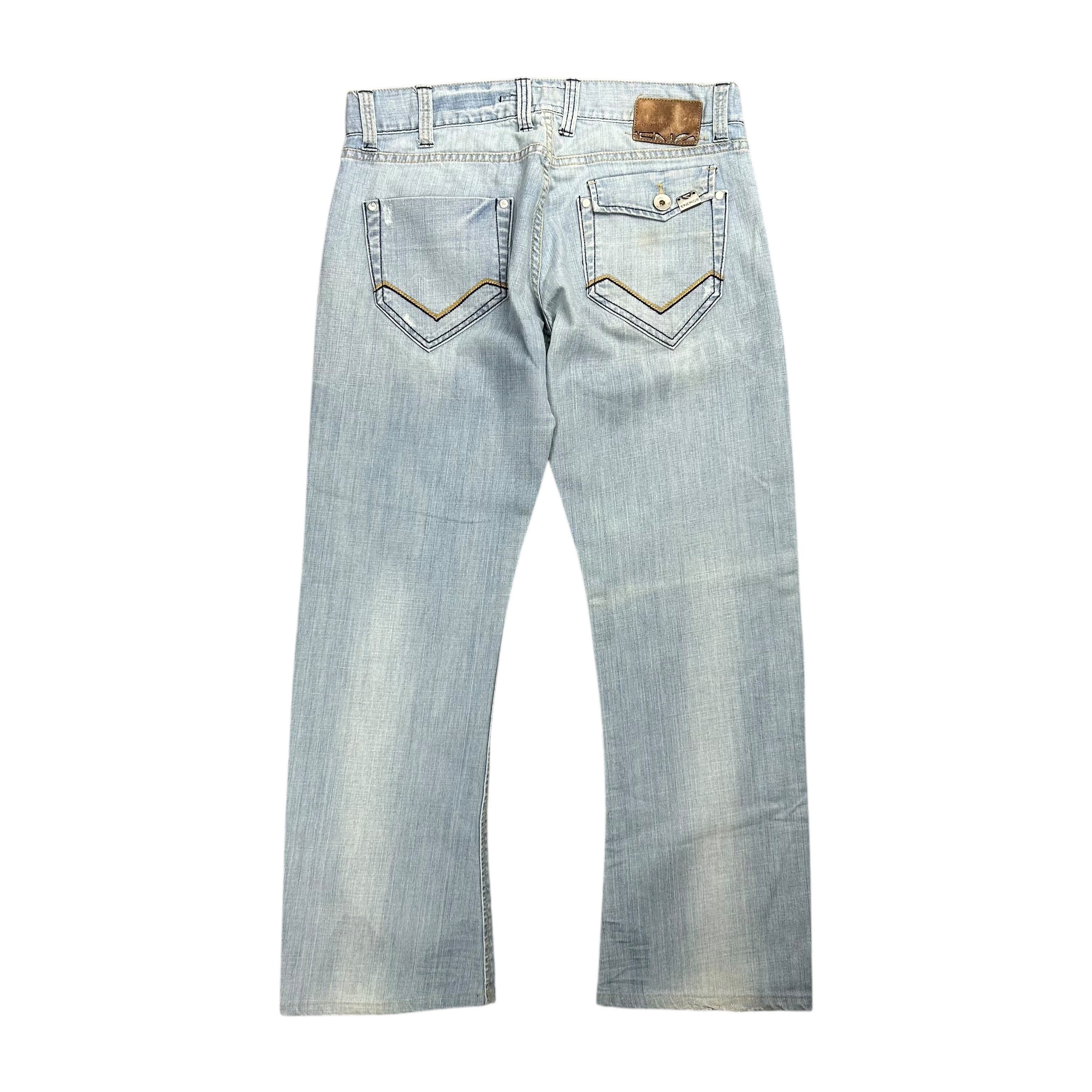 Energie Energie Morris Bootcut Flared Light Wash Denim Jeans W34L34 Size US 34 / EU 50 - 2 Thumbnail