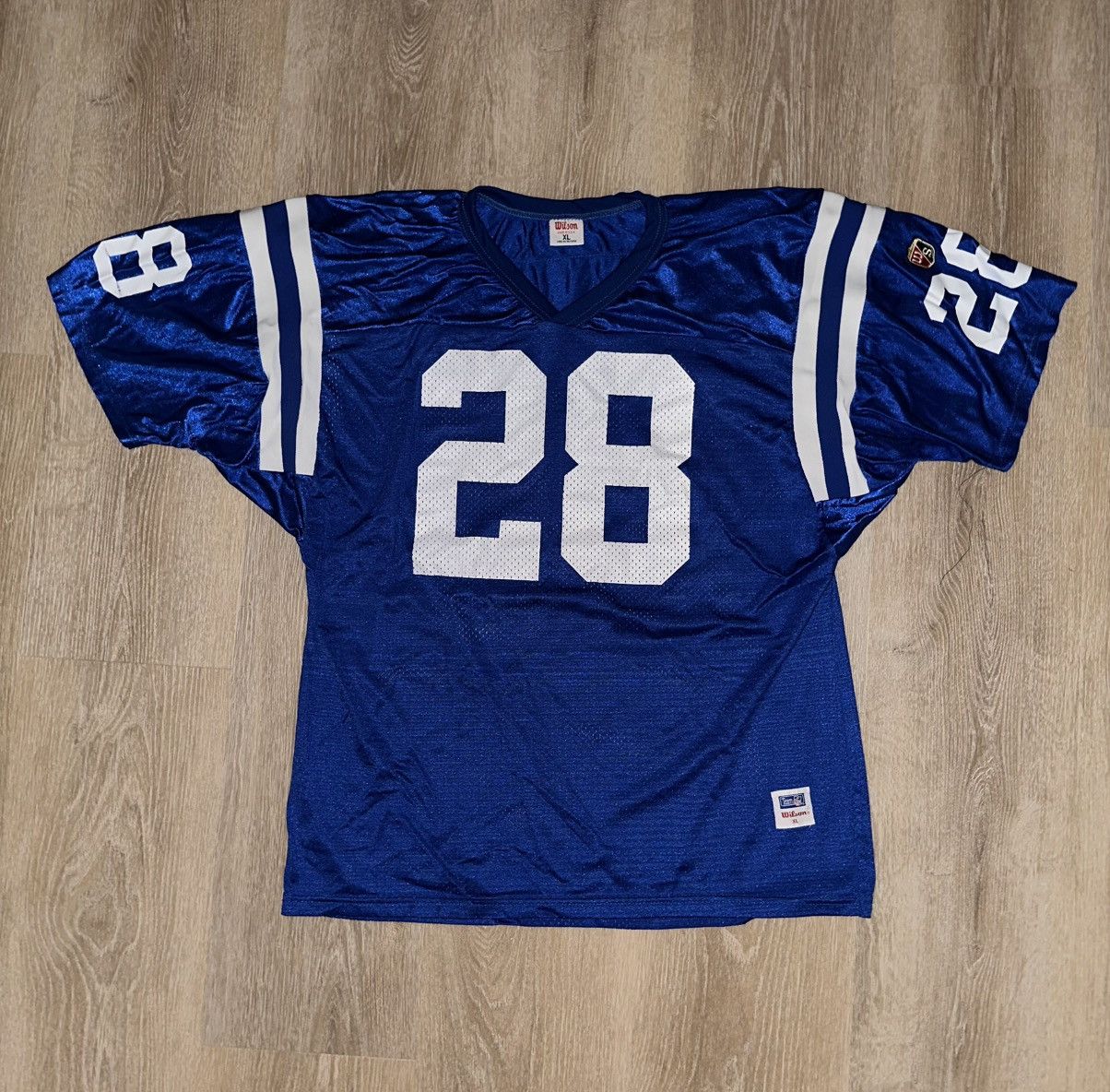 NFL × Vintage × Wilson Vintage Marshall Faulk Indianapolis Colts Wilson Jersey Size US XL / EU 56 / 4 - 1 Thumbnail
