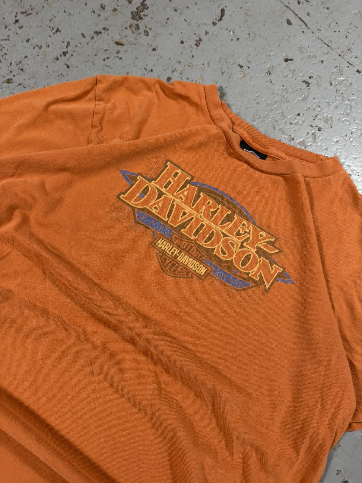 Harley Davidson Vintage Burnt Orange Harley Davidson Black Diamond Ges Size US L / EU 52-54 / 3 - 2 Thumbnail