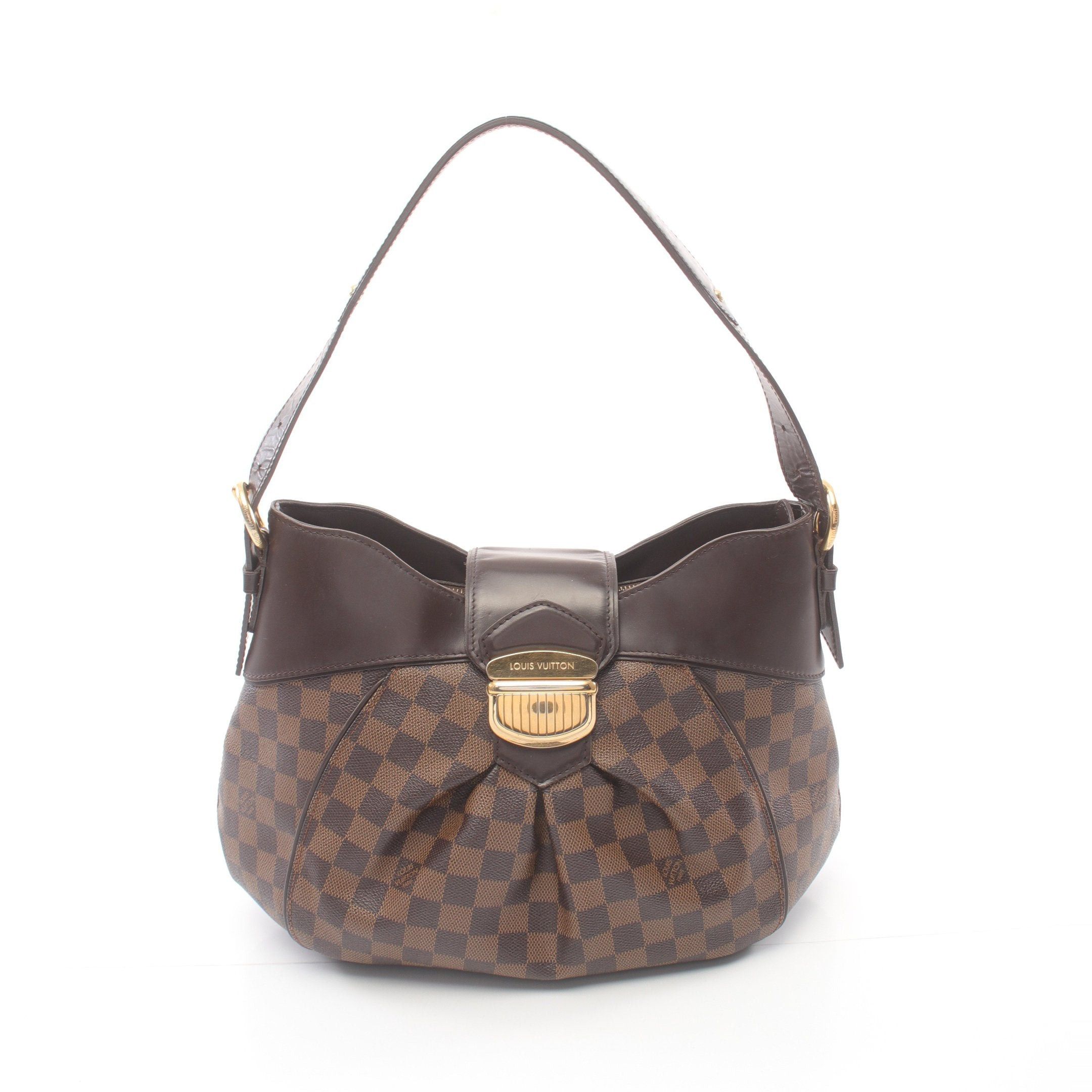 Louis Vuitton Louis Vuitton Sistina Pm Damier Ebene Handbag Leather Brown Size ONE SIZE - 1 Thumbnail