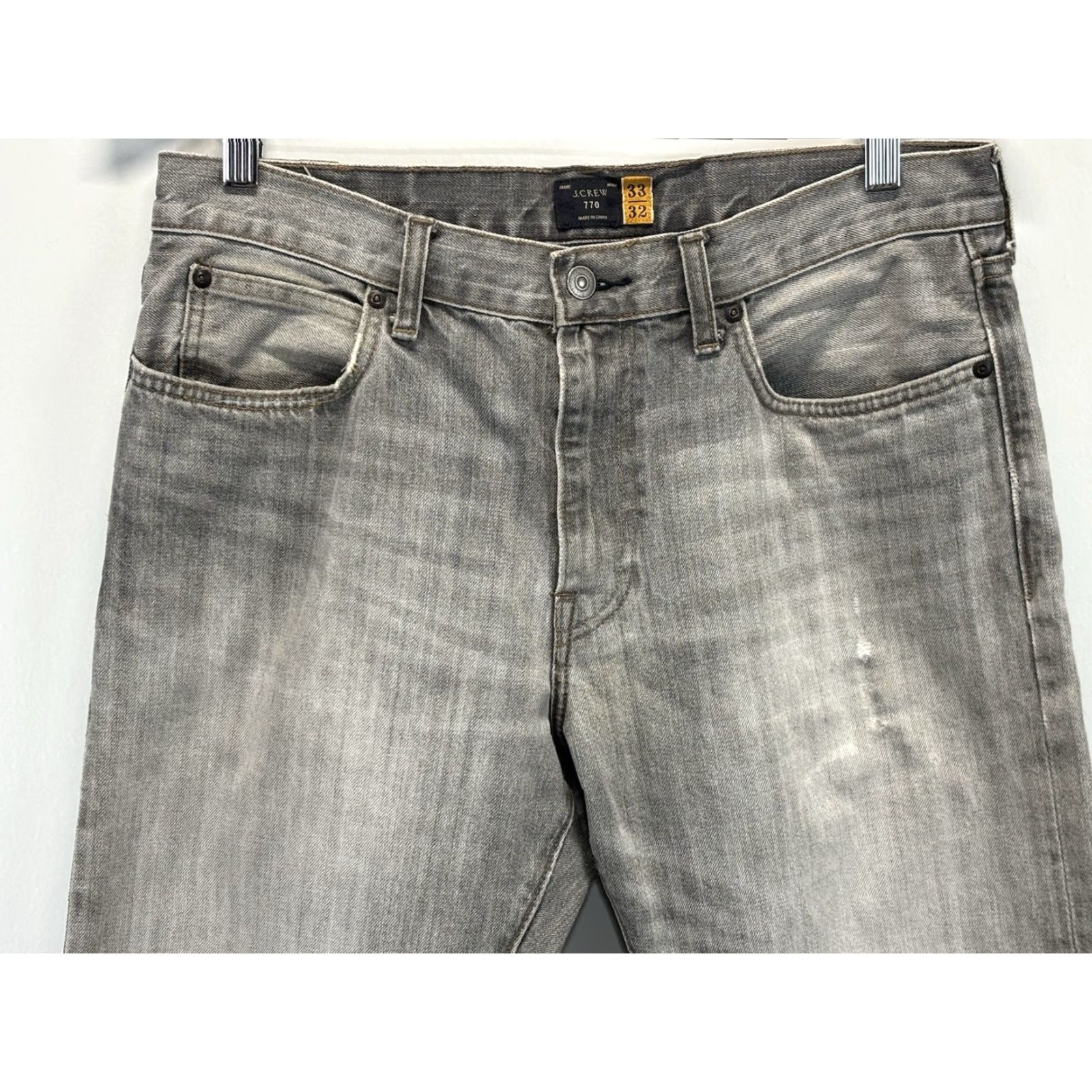J.Crew J.Crew Jeans Mens 33x32 Gray 770 Straight Fit Denim Medium Wash Preppy Casual Jeans Men 33x32 Gray 770 Straight Fit Denim Preppy Casual Size US 33 - 2 Thumbnail
