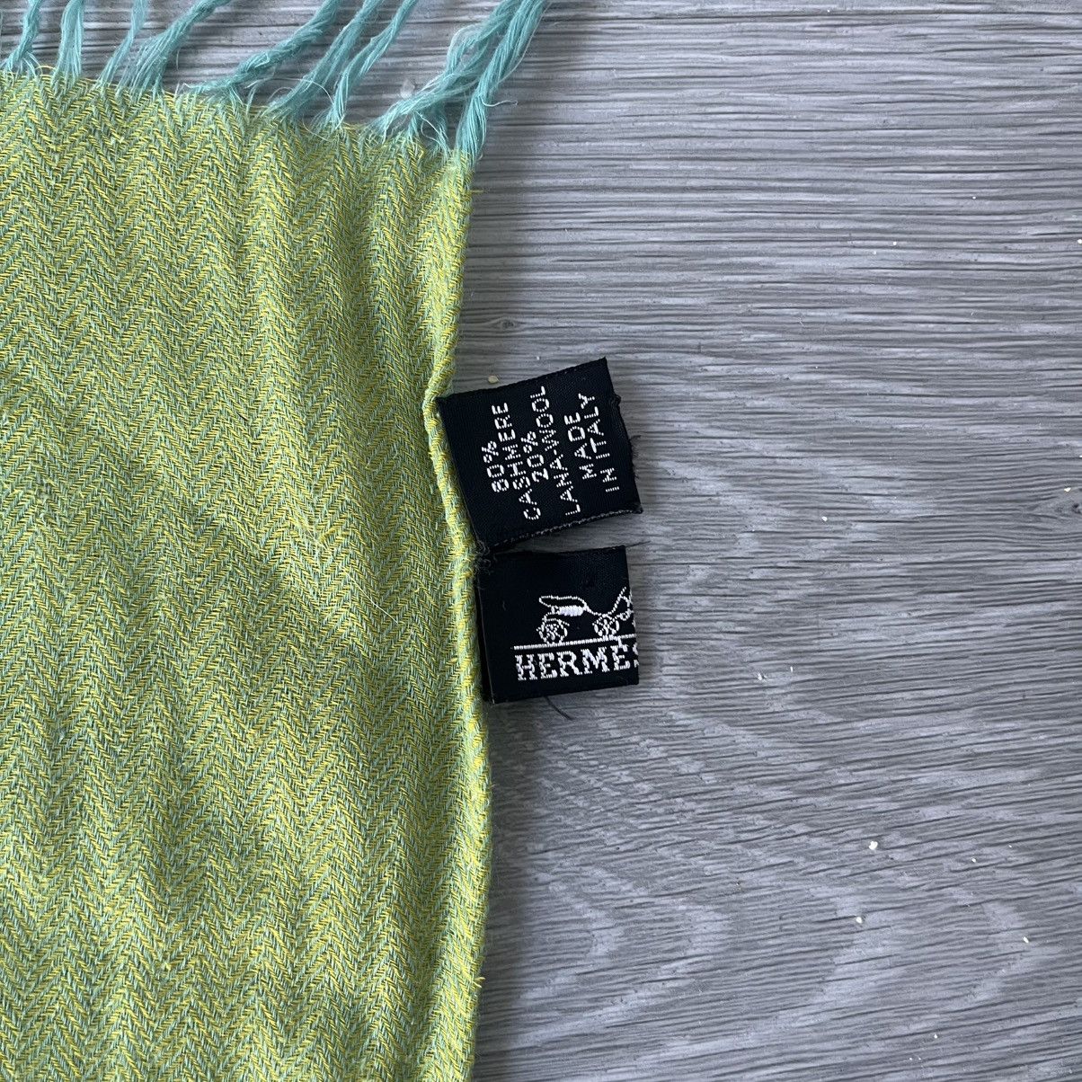Hermes Hermès Big H Cashmere Blanket Scarf Large Size ONE SIZE - 8 Thumbnail