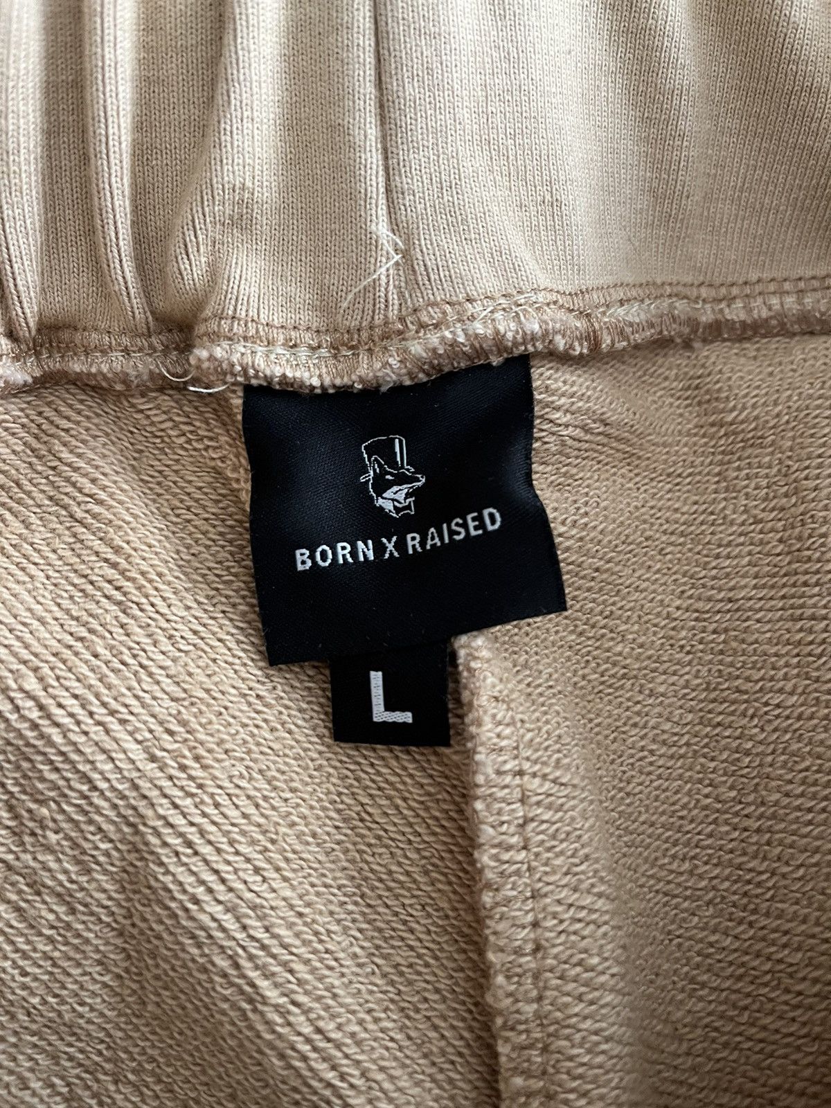 Born X Raised BXR Tonal embroidery logo hoodie and sweat pants set beige Size US L / EU 52-54 / 3 - 15 Thumbnail