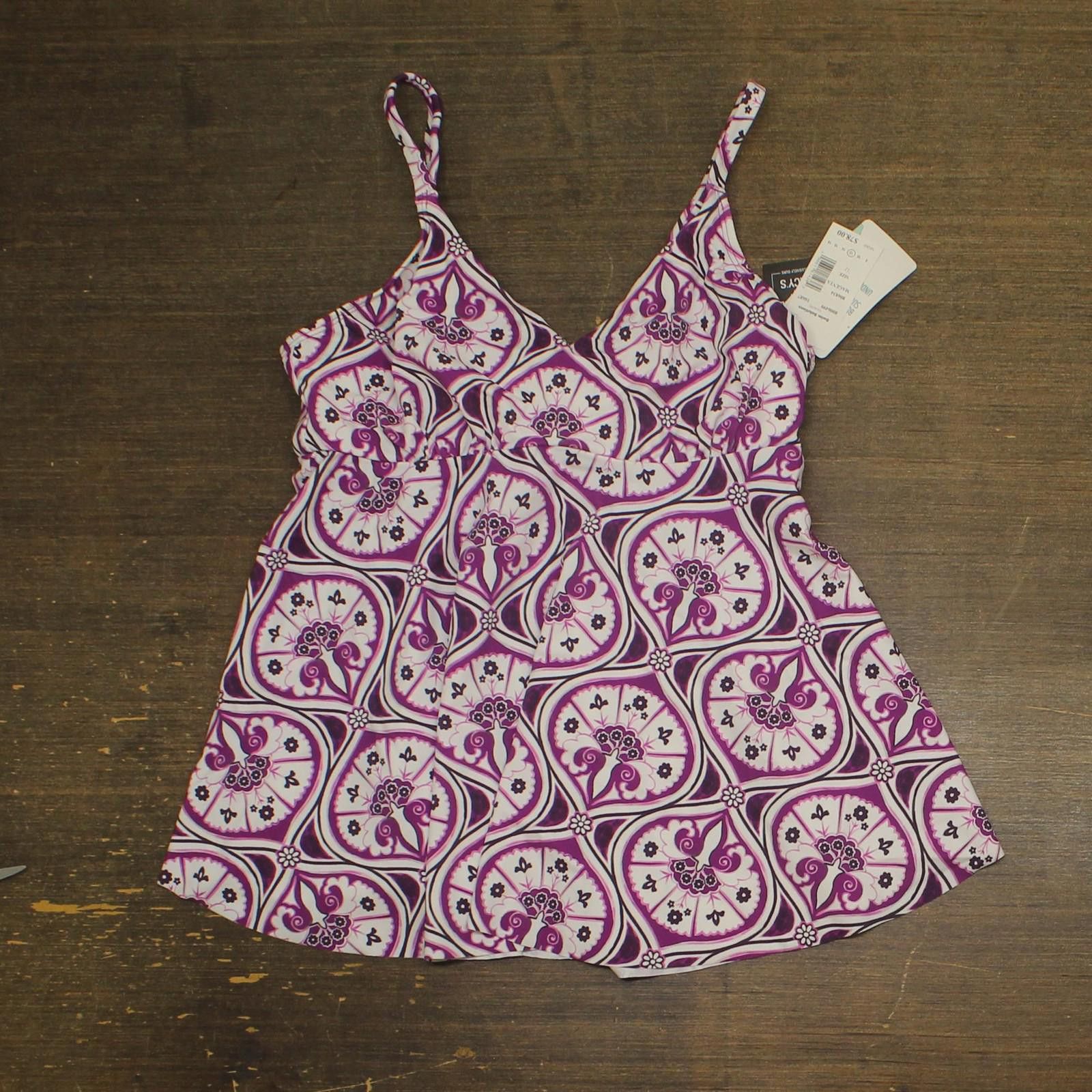 Other Nwt Swim Solutions V-neck Swim Top 806834 Magenta Purple 12 Size ONE SIZE - 1 Thumbnail