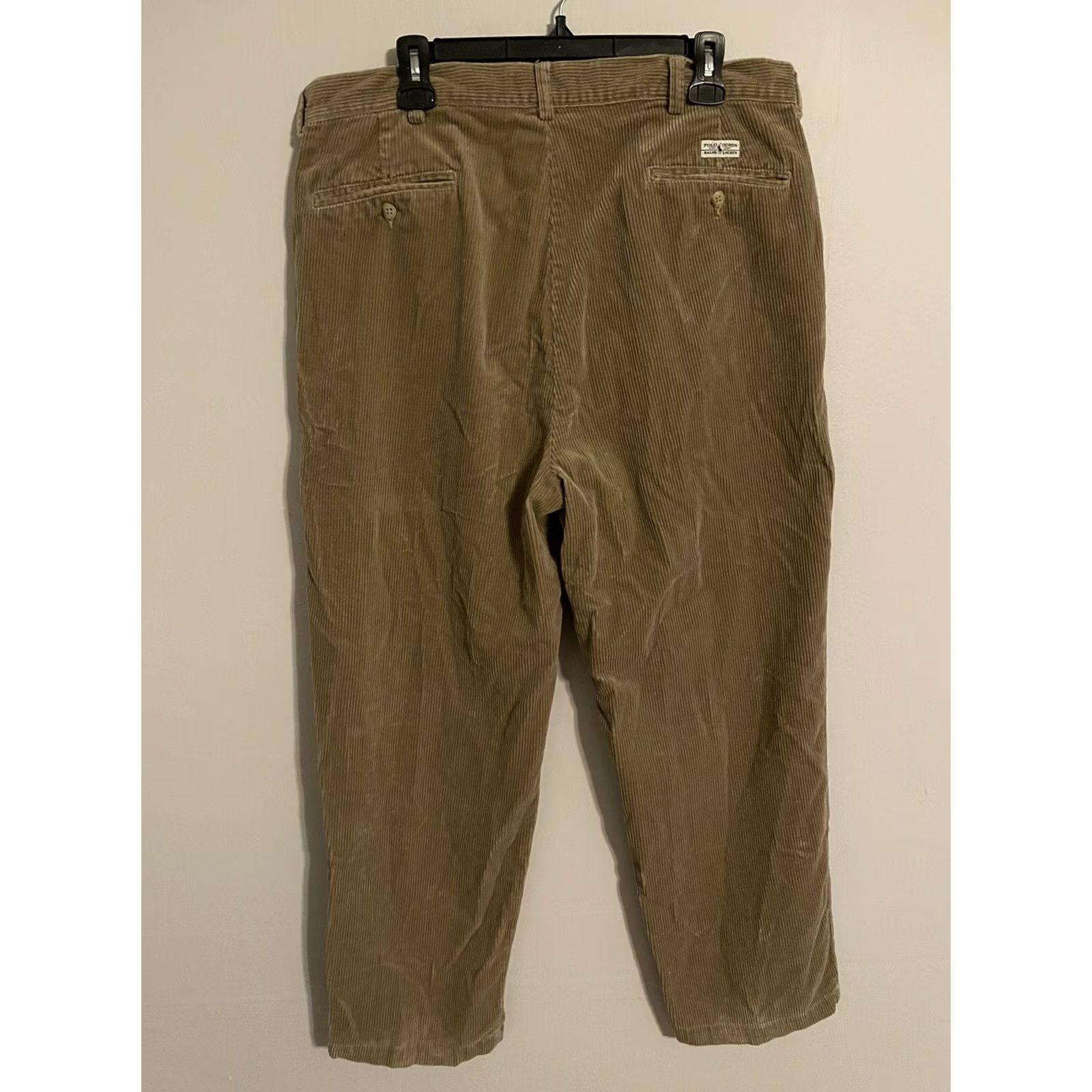 Polo Ralph Lauren VINTAGE Polo Ralph Lauren Andrew Khaki Beige Cords Corduroy Pants Mens 36x30 Size US M / EU 48-50 / 2 - 3 Thumbnail