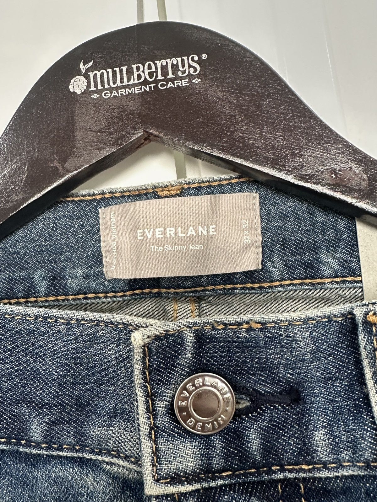 Everlane NEW Everlane Skinny Fit Washed Denim Jeans Size US 32 / EU 48 - 3 Thumbnail