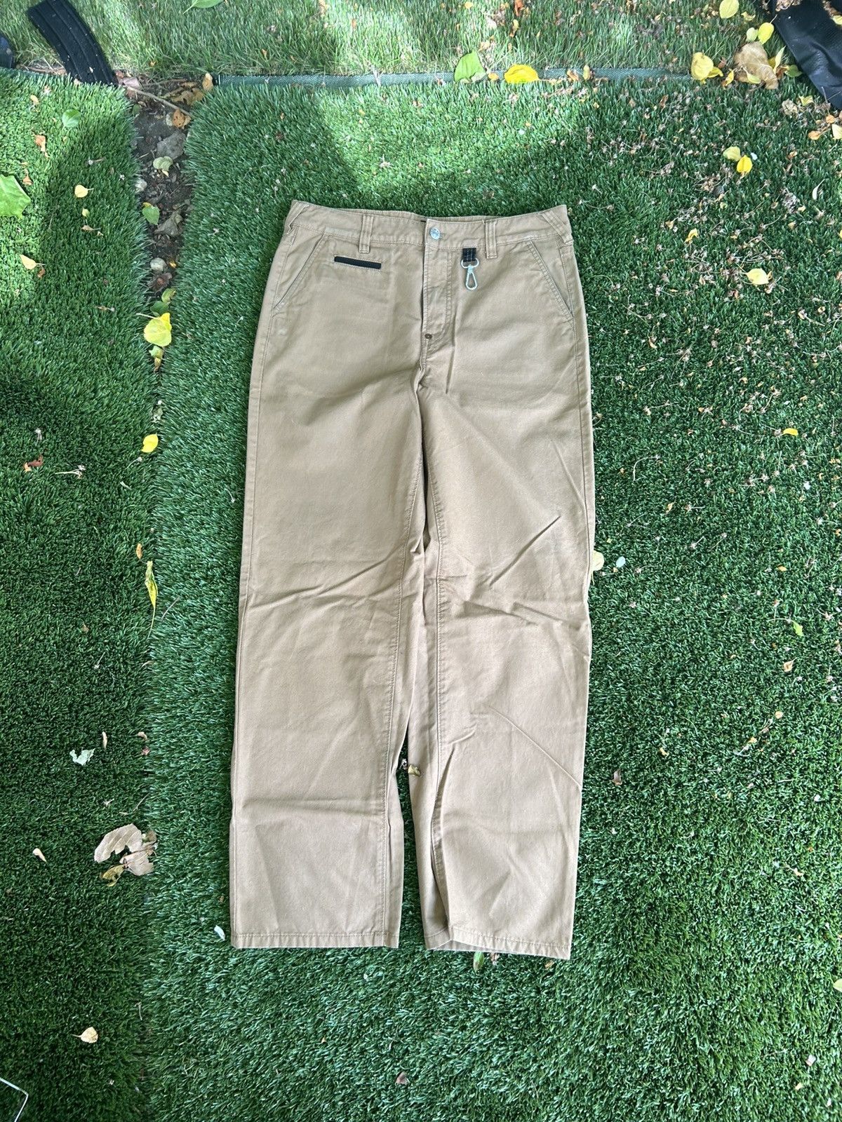 Evisu Evisu Evergreen Seagull Embroidered Work Khaki Pants Size US 29 - 2 Thumbnail