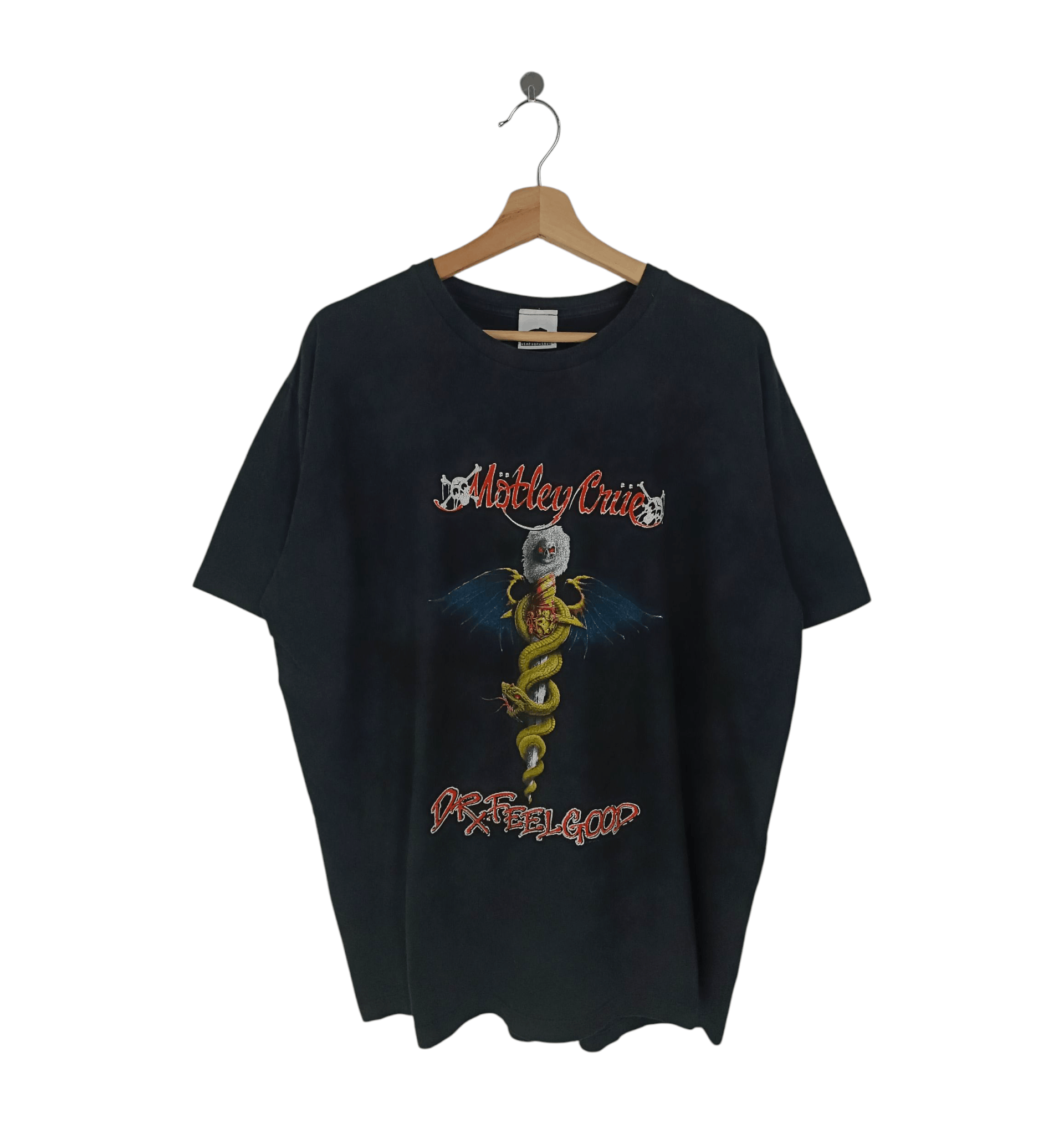 Band Tees VINTAGE MOTLEY CRUE DR FEELGOOD TEE ozzy van halen acdc kiss Size US XL / EU 56 / 4 - 1 Thumbnail
