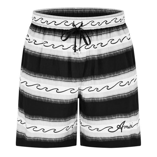 Amiri AMIRI Wave Baja Stripe Shorts Size US 34 / EU 50 - 1 Thumbnail