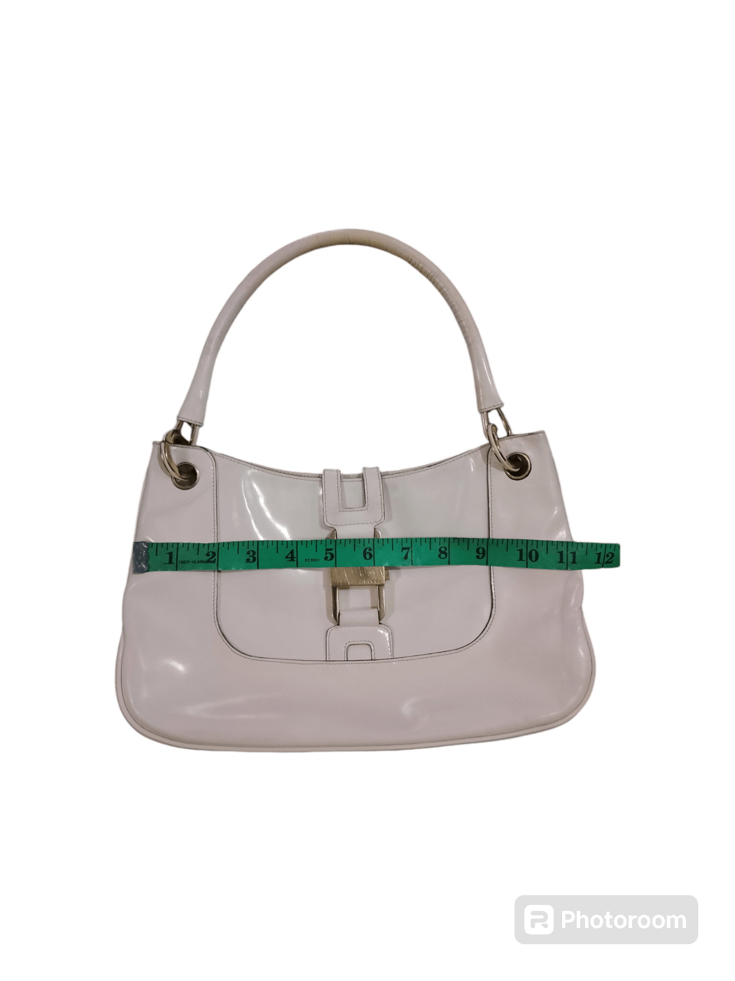 Gucci Gucci white patent jackie leather handbag Size ONE SIZE - 19 Thumbnail