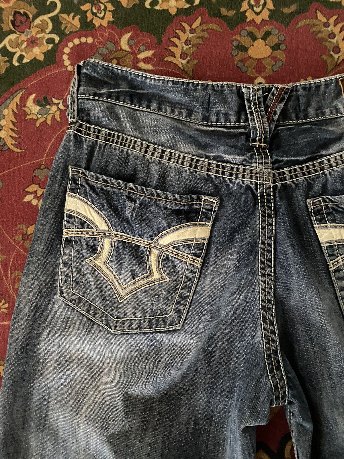 Affliction × Big Star × Vintage Vintage Big Star Distressed Bootcut Denim Size US 33 - 5 Thumbnail