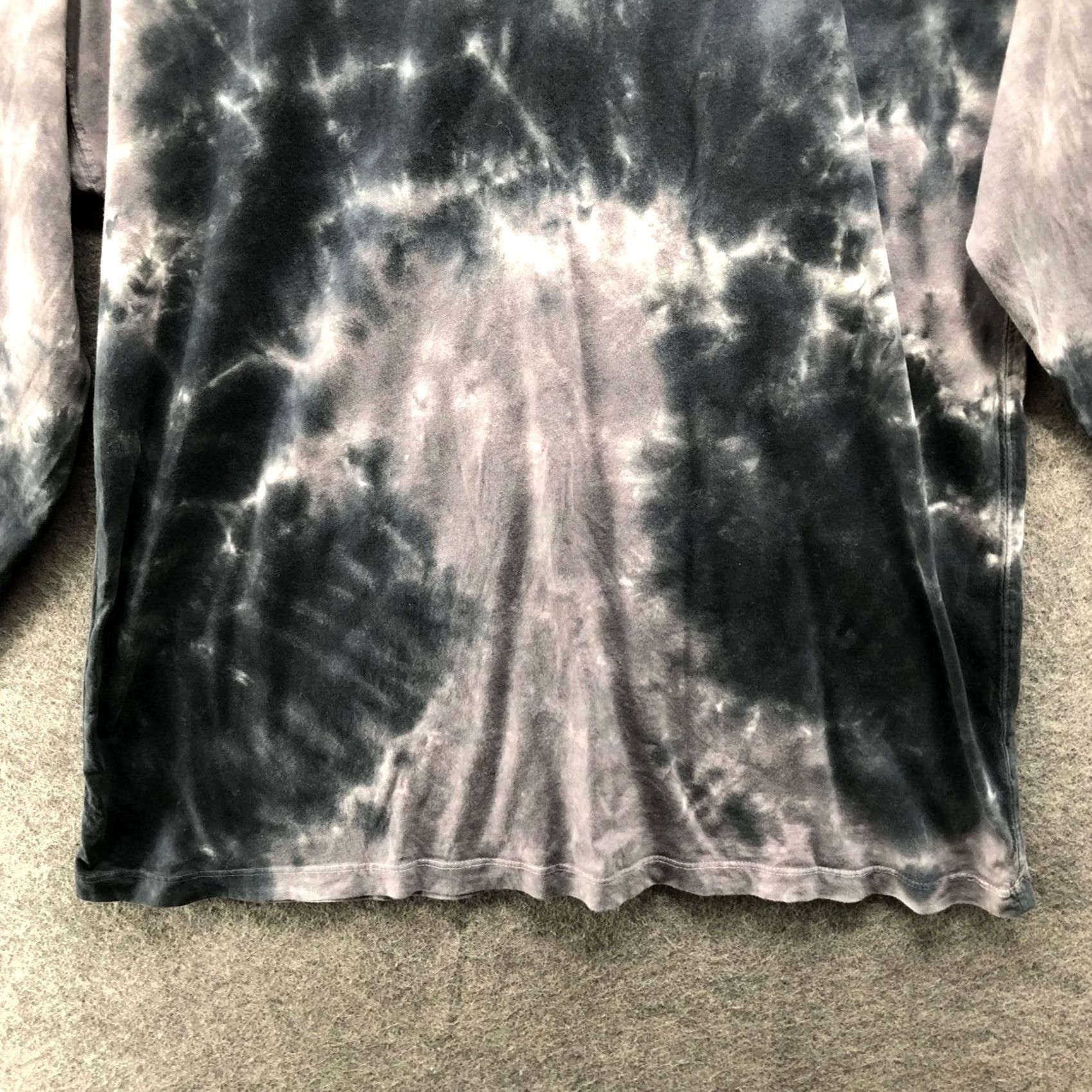 Free People Free People Tee Womens S Long Sleeve Gray Tie Dye Oversized Size S / US 4 / IT 40 - 4 Thumbnail