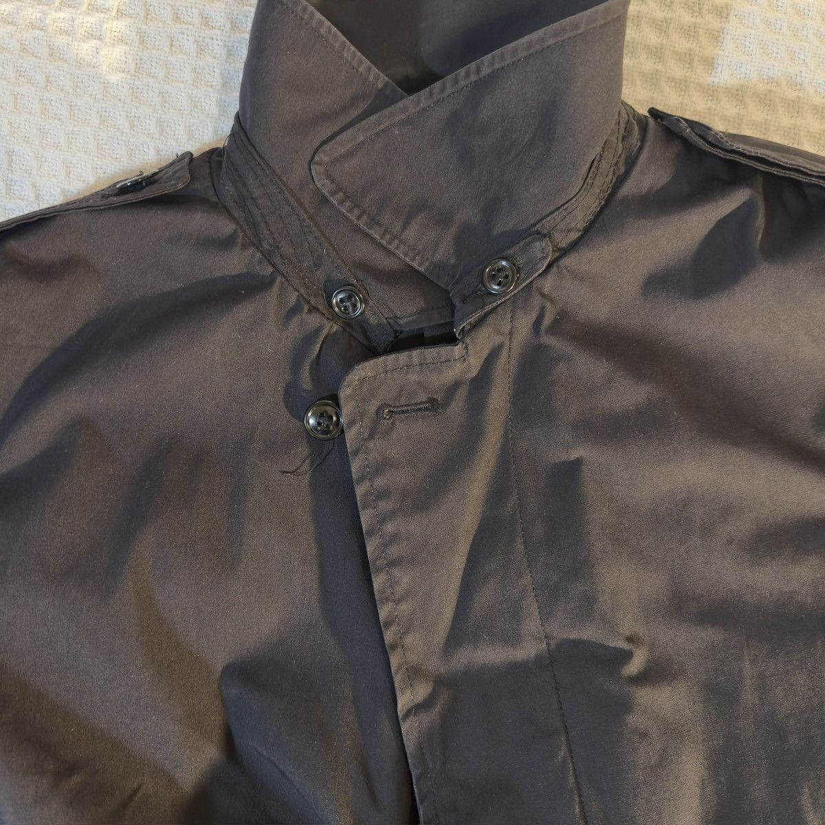 Other Vintage Black Trench Coat w/ Removable Liner | Size 40R Size US S / EU 44-46 / 1 - 8 Thumbnail