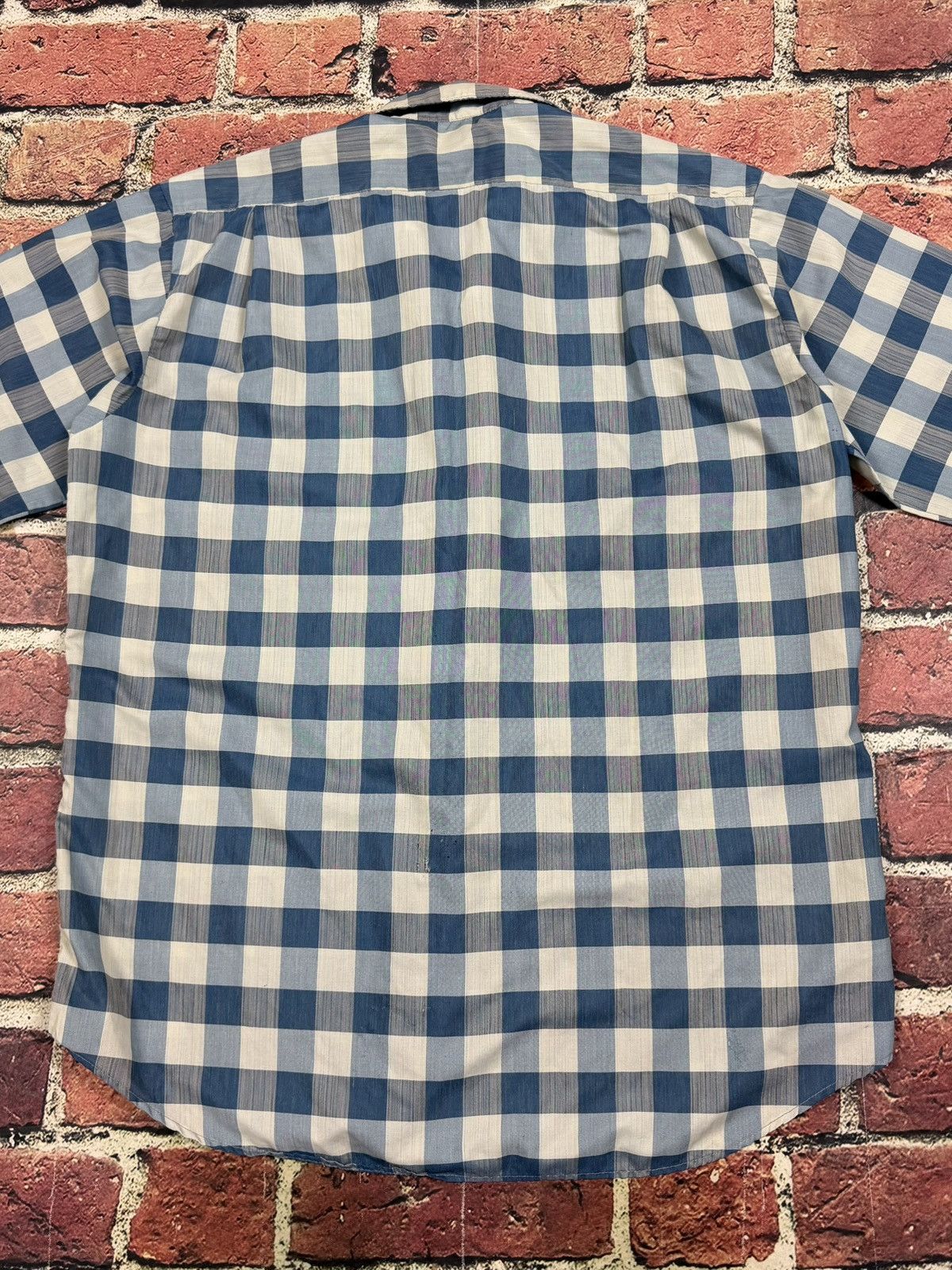 Sears Vintage 60s 70s Sears Premiere Loop Collar Plaid Shirt Size US L / EU 52-54 / 3 - 5 Thumbnail