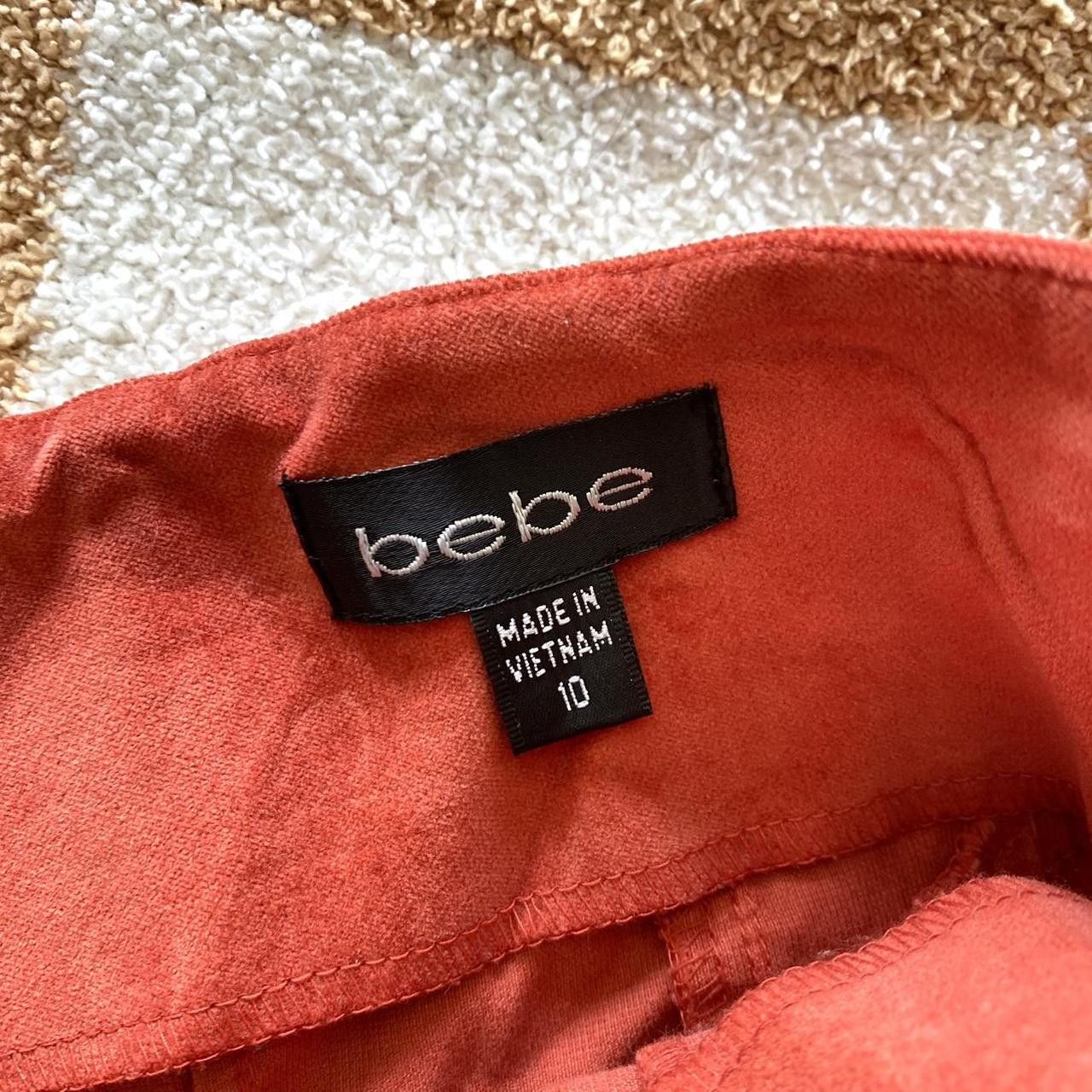 Bebe BEBE RED VELVET MINI BODY CON DRESS WOMENS SIZE 10 Size L / US 10 / IT 46 - 8 Thumbnail