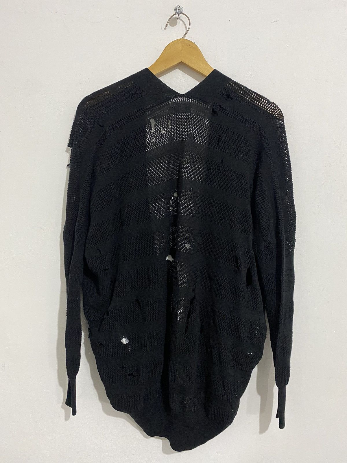 Issey Miyake × Japanese Brand × Tsumori Chisato 💸BINDINGOFFER💸Tsumori Isseymiyake Distressed Cardigan Size US L / EU 52-54 / 3 - 5 Thumbnail