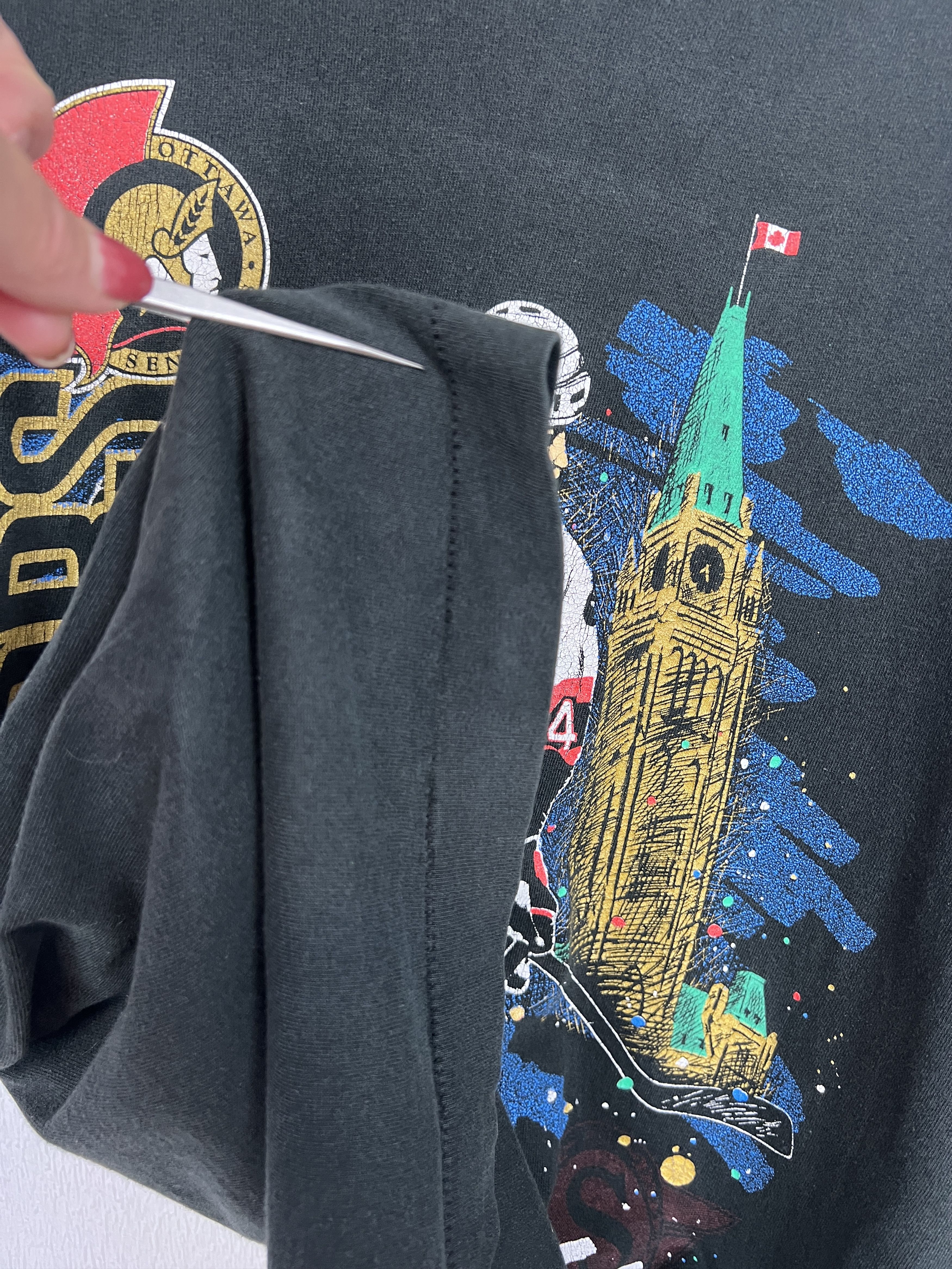Vintage Vintage Ottawa Senators Shirt NHL Hockey Over Tee Shirt Size US M / EU 48-50 / 2 - 9 Thumbnail