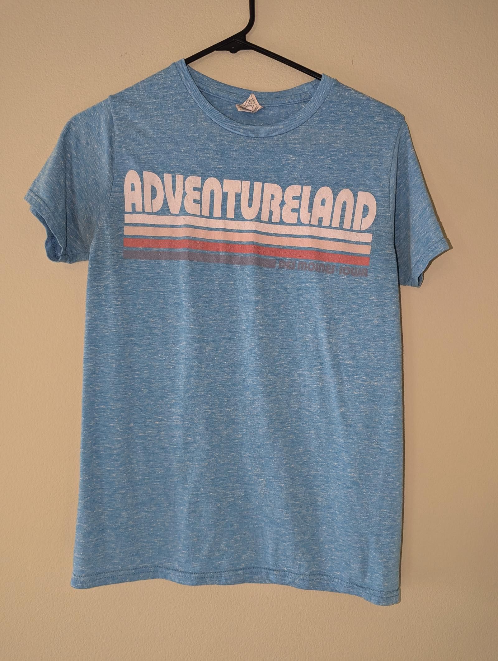 Delta Vintage Y2K Adventureland Graphic Tee - Soft Blue Size Small Size S / US 4 / IT 40 - 1 Thumbnail