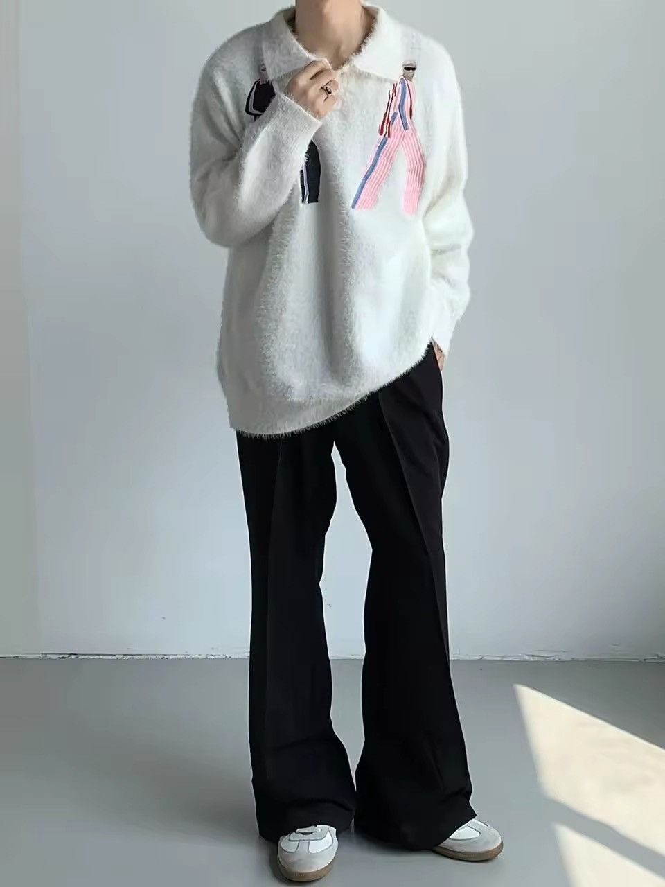 Other Design Fluffy y2k Retro Style Jumper Sweater Size US M / EU 48-50 / 2 - 5 Thumbnail