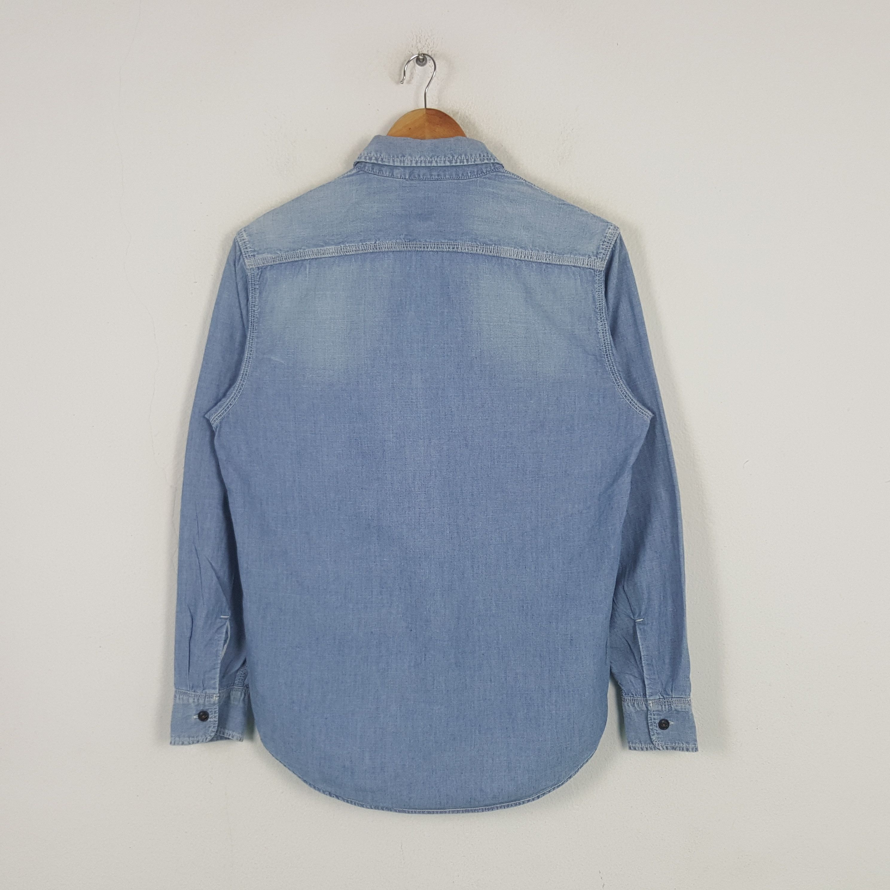 KATO Vintage Kato Japanese Brand Denim Shirt Button Up 31 Size US M / EU 48-50 / 2 - 3 Thumbnail